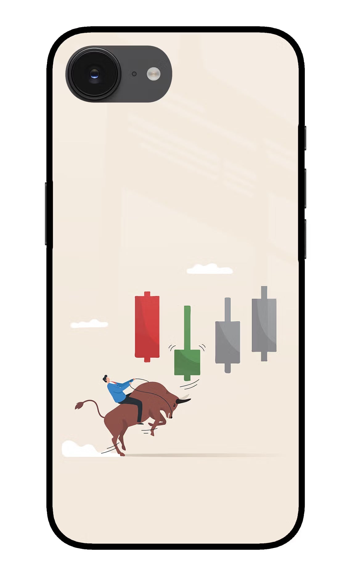Bull Trading Momentum iPhone 16e Back Cover