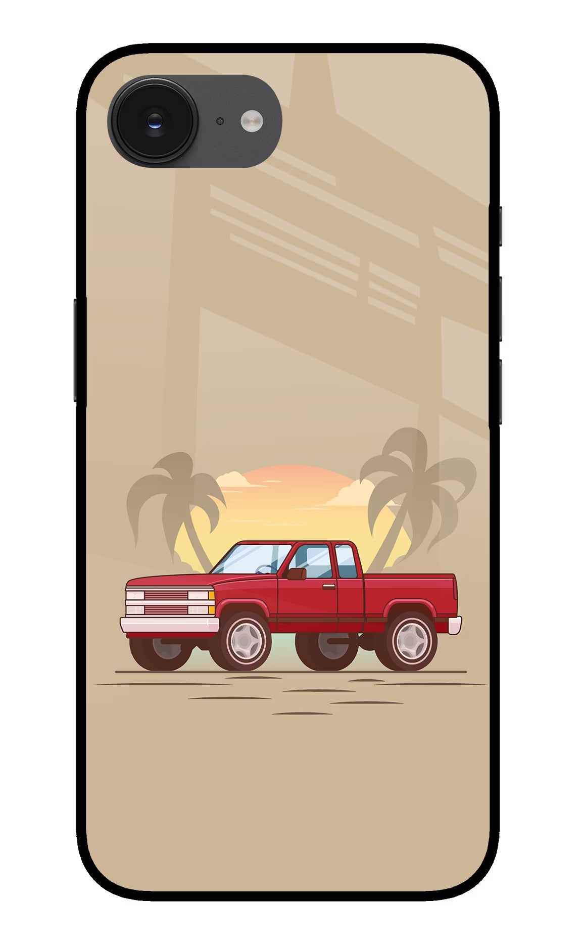 Desert Classic Drive iPhone 16e Glass Case