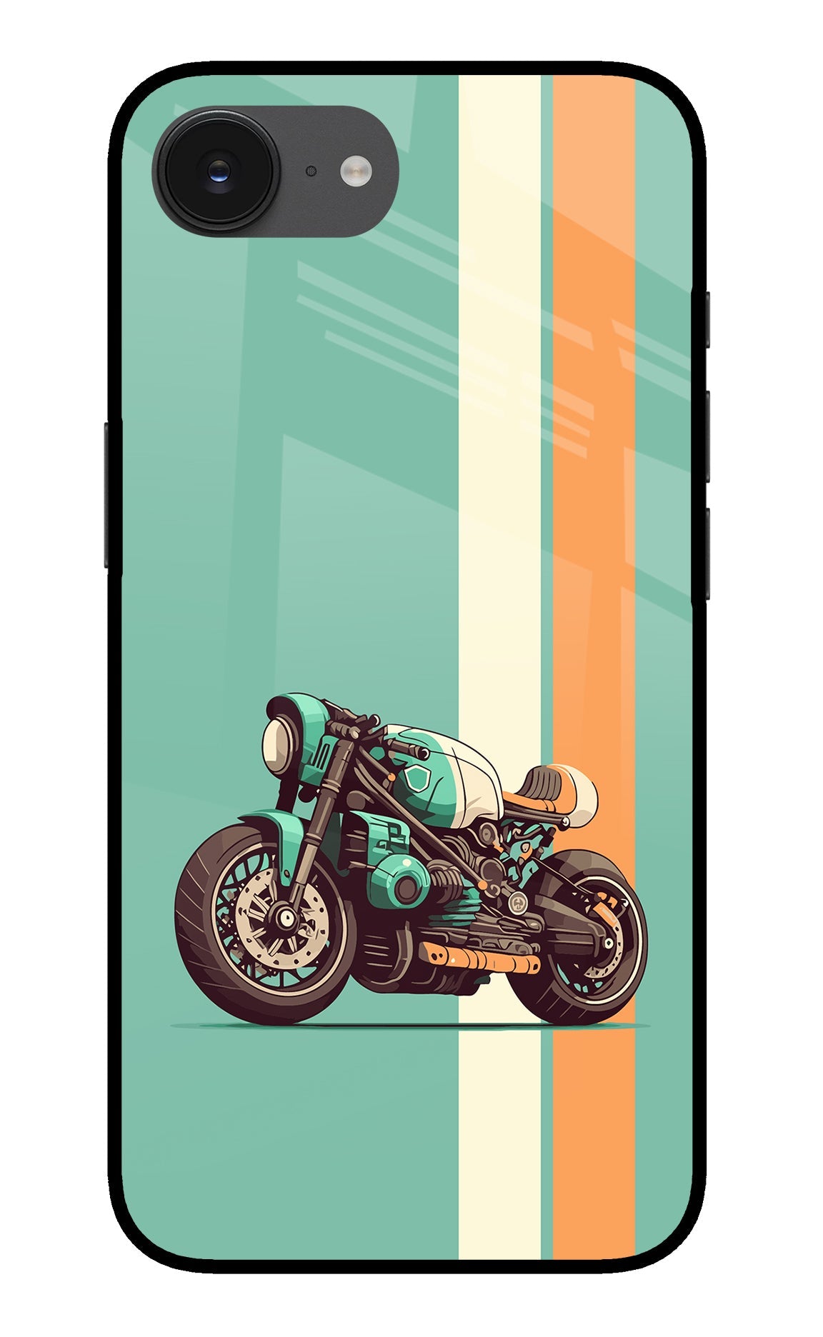 Striped Moto Drift iPhone 16e Back Cover