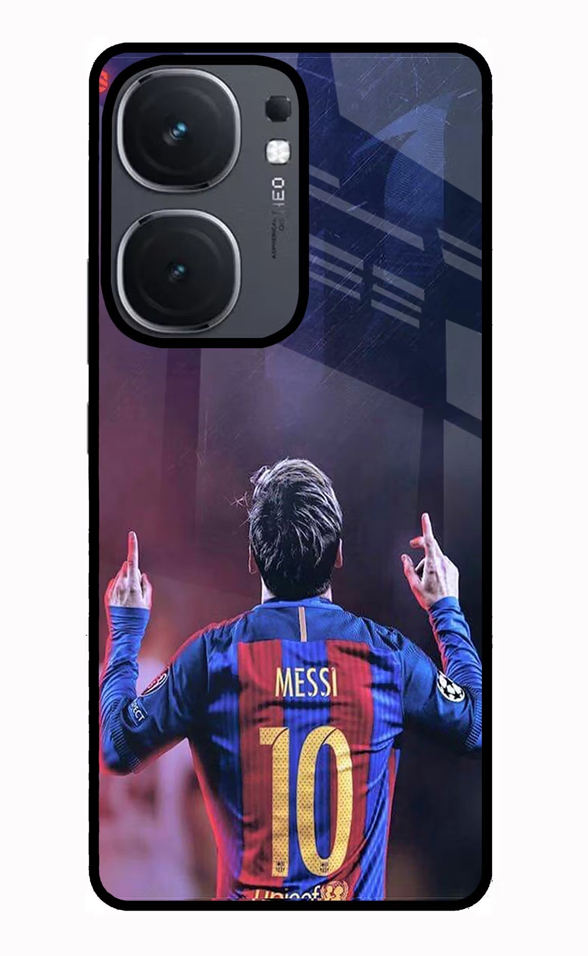 Messi iQOO Neo 9 Back Cover Glass Case - Hello Swanky