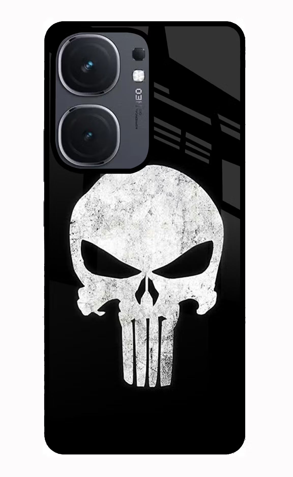 Punisher Skull iQOO Neo 9 Back Cover Glass Case - Hello Swanky