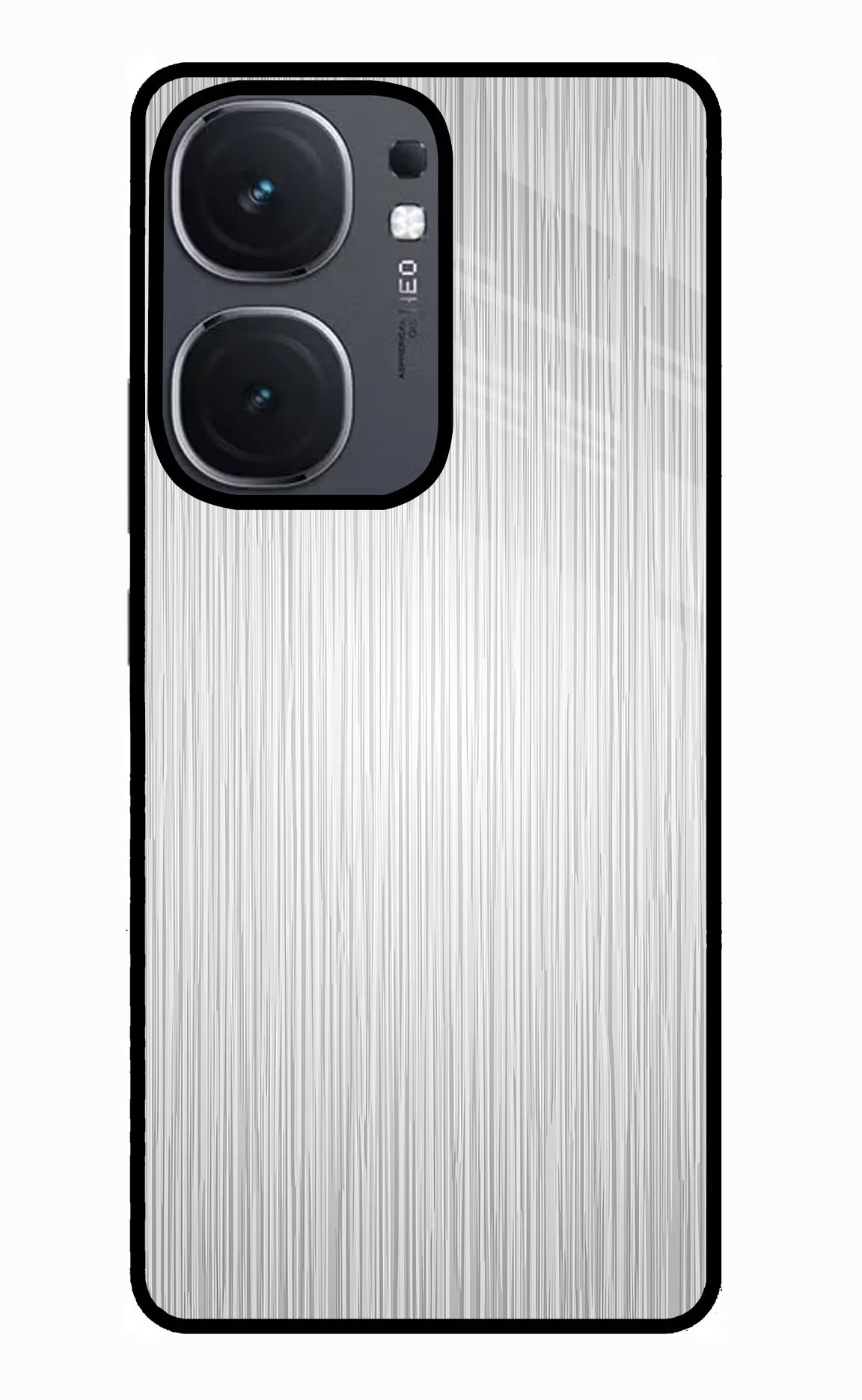Wooden Grey Texture iQOO Neo 9 Back Cover Glass Case - Hello Swanky