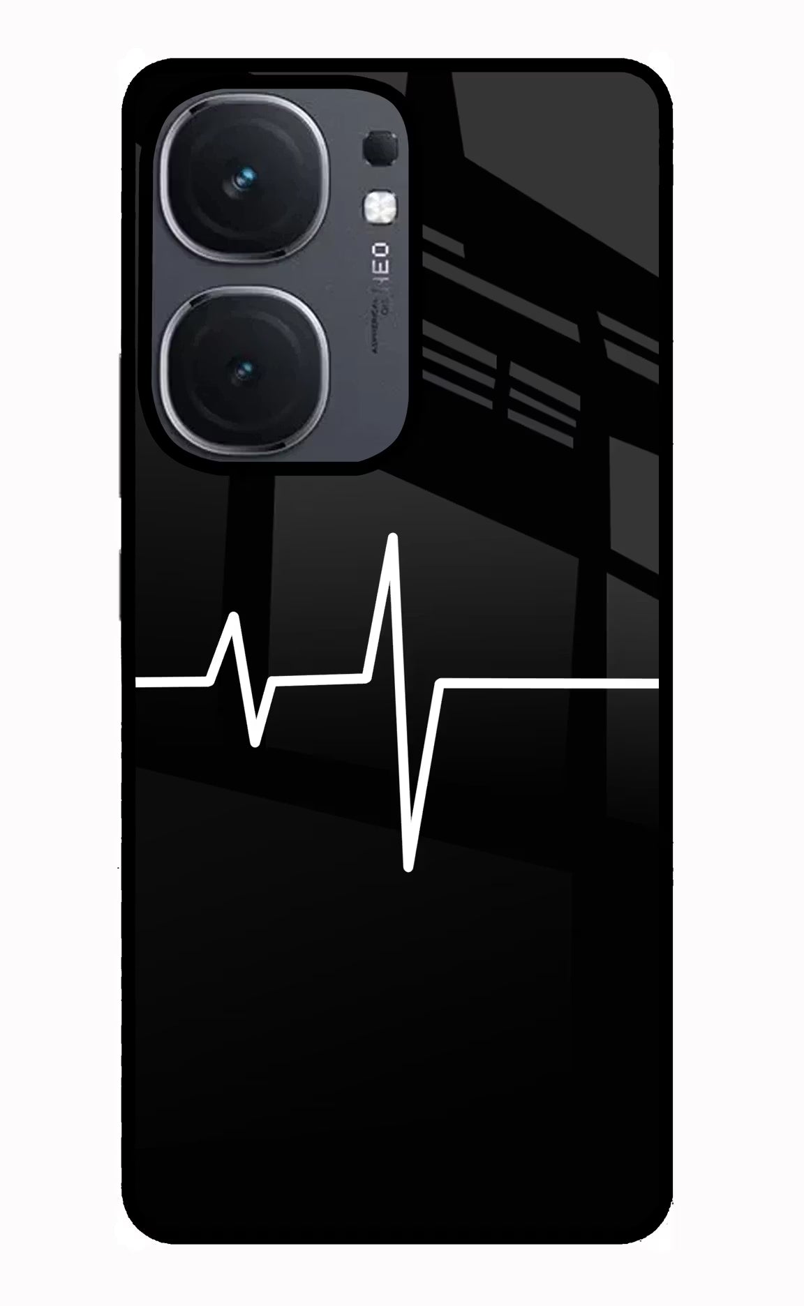 Heart Beats iQOO Neo 9 Back Cover Glass Case - Hello Swanky
