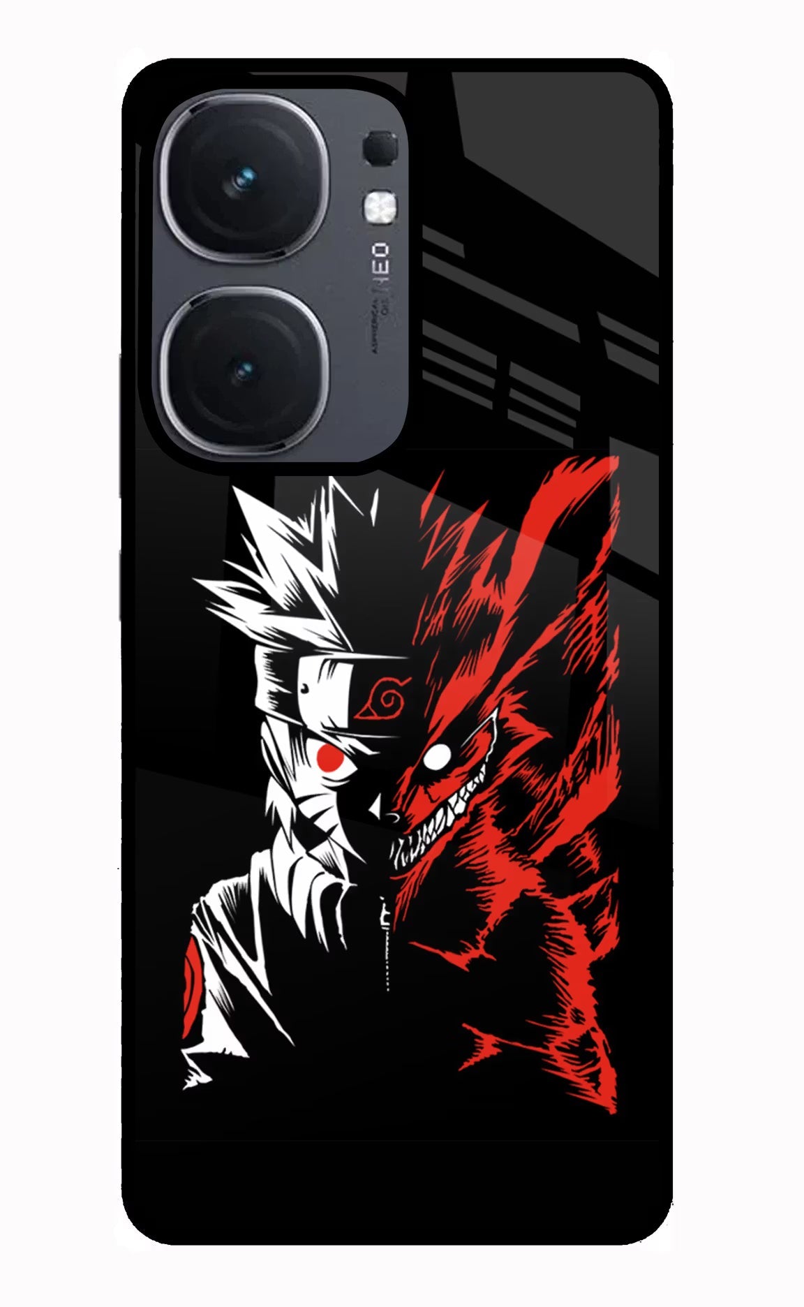 Naruto Two Face iQOO Neo 9 Back Cover Glass Case - Hello Swanky