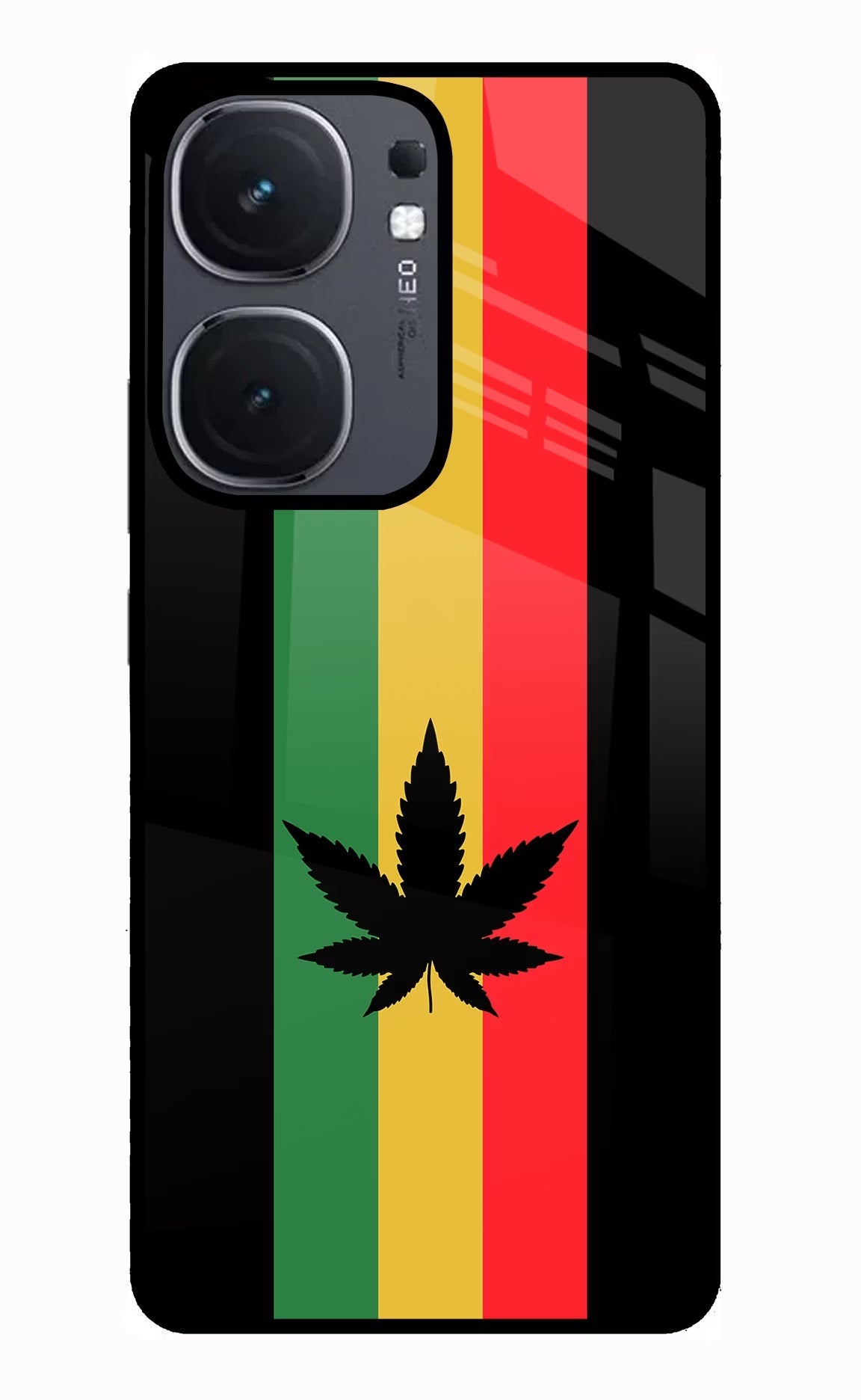 Weed Flag iQOO Neo 9 Back Cover Glass Case - Hello Swanky
