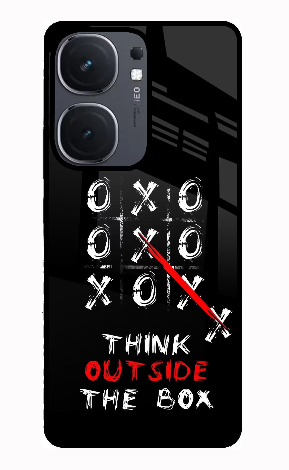 Think Out of the BOX iQOO Neo 9 Back Cover Glass Case - Hello Swanky