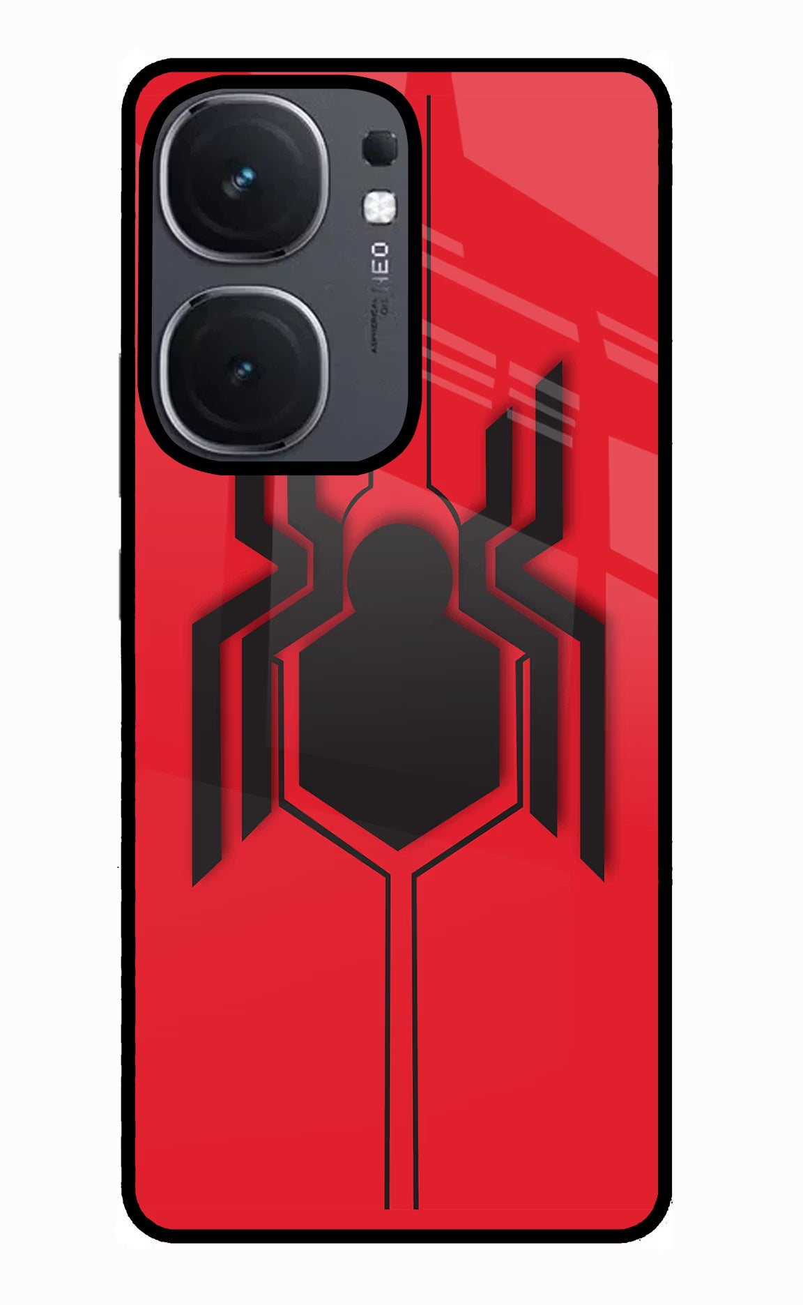 Spider iQOO Neo 9 Back Cover Glass Case - Hello Swanky