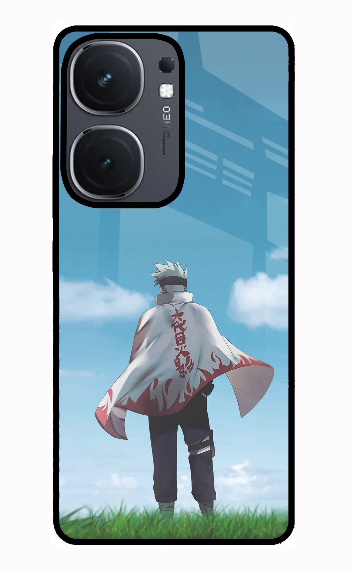 Kakashi iQOO Neo 9 Back Cover Glass Case - Hello Swanky
