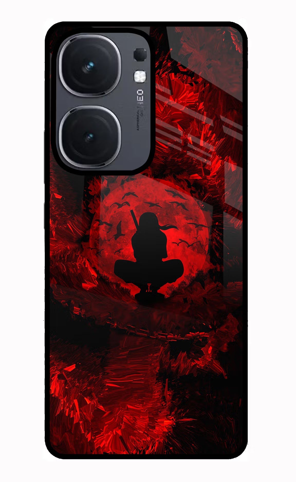 Itachi Uchiha iQOO Neo 9 Back Cover Glass Case - Hello Swanky