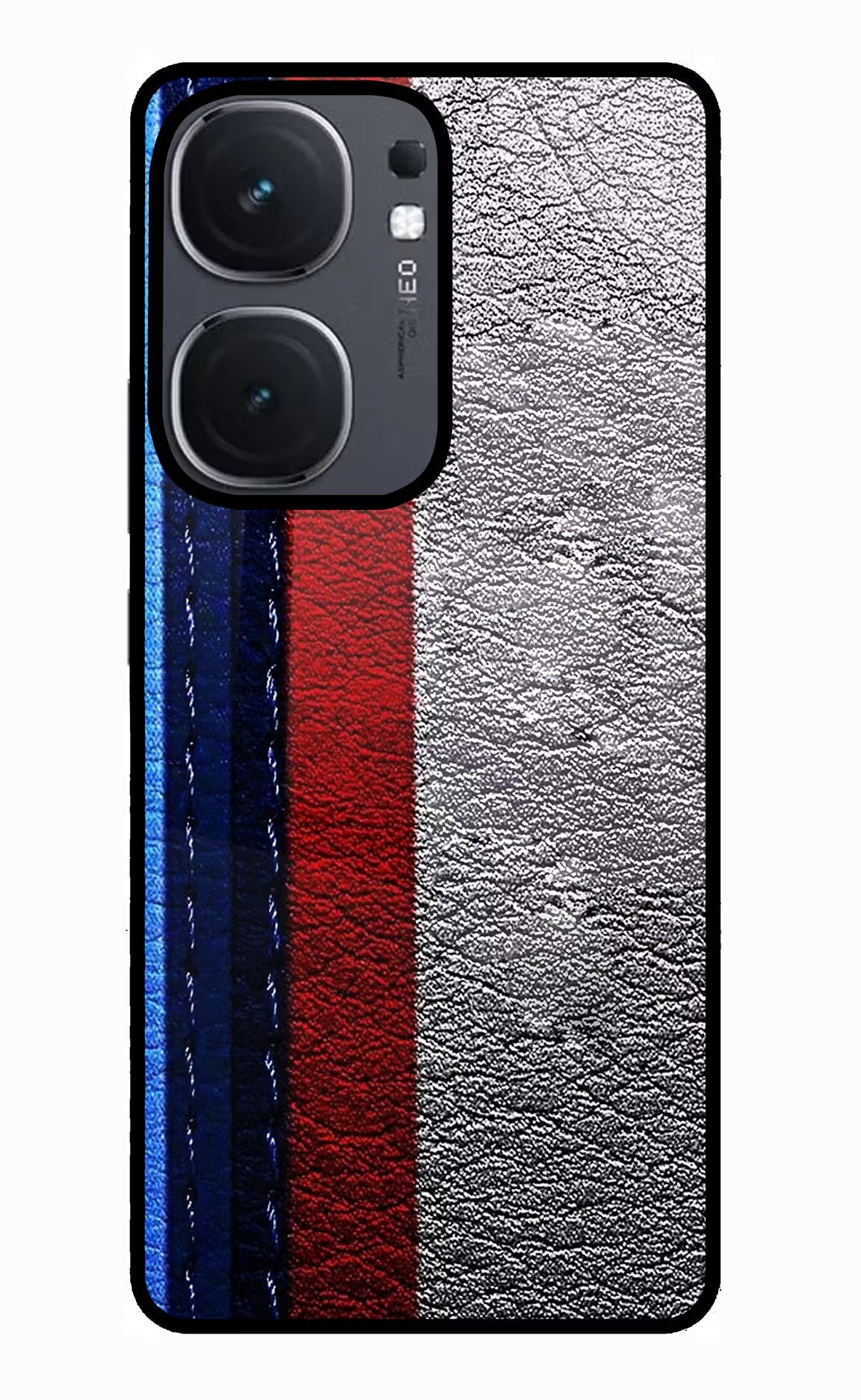 BMW Stripes iQOO Neo 9 Back Cover Glass Case - Hello Swanky