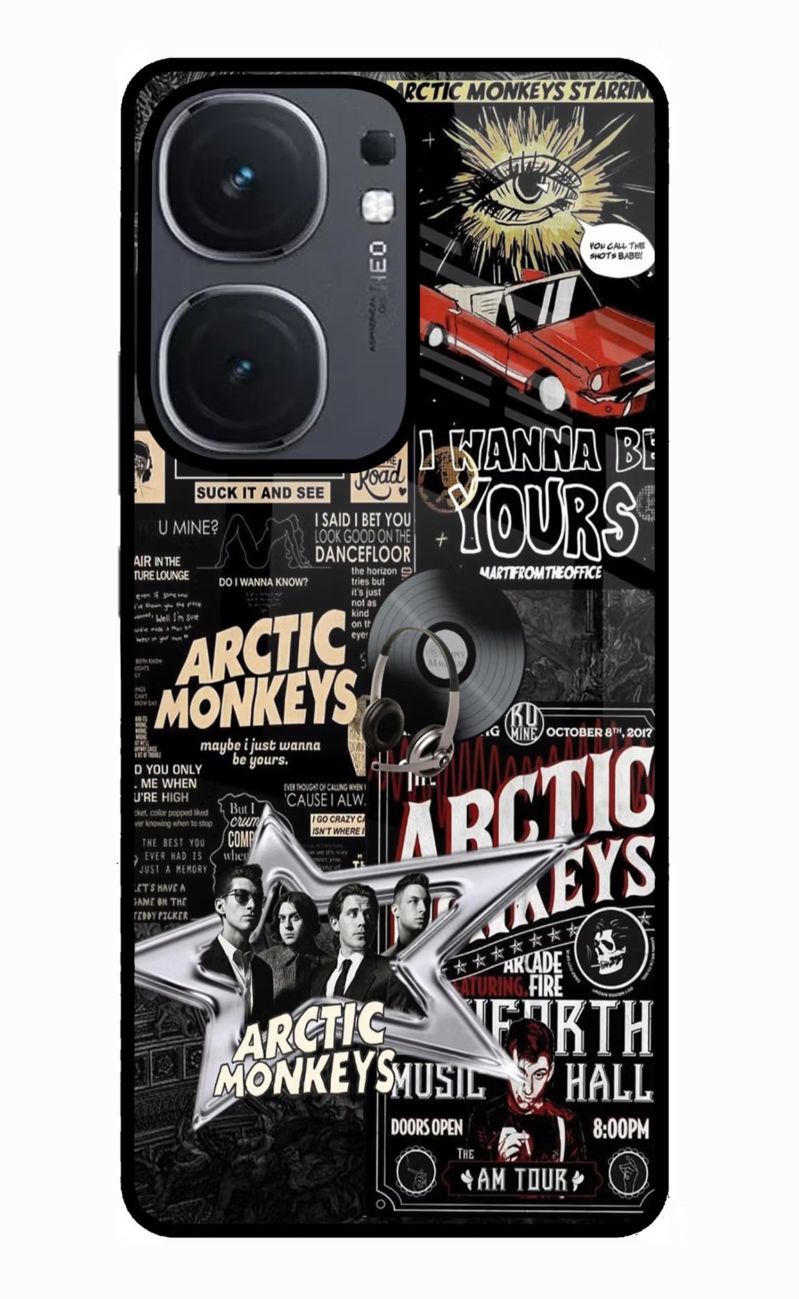 Arctic Monkeys iQOO Neo 9 Back Cover Glass Case - Hello Swanky