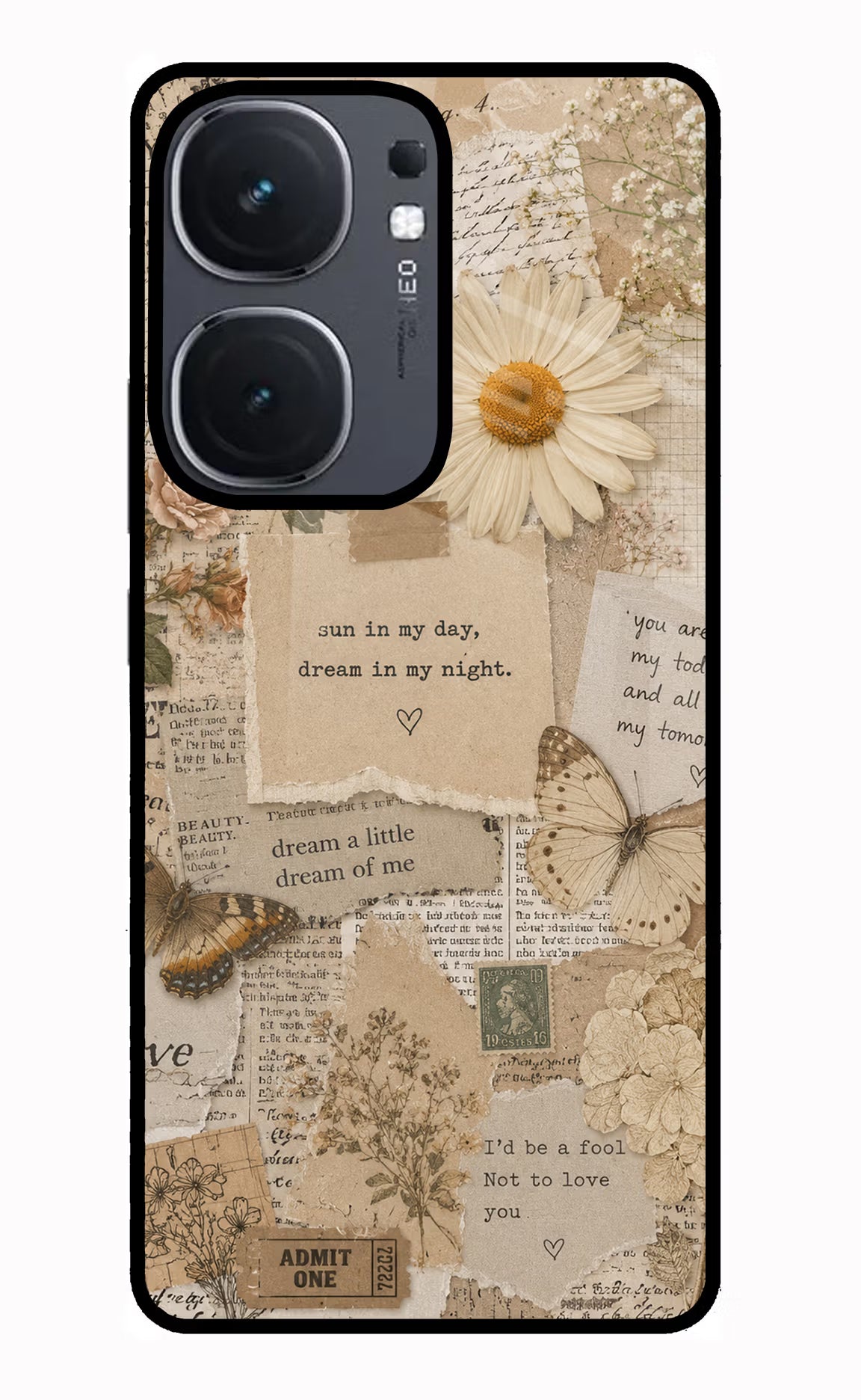 Vintage Case iQOO Neo 9 Back Cover Glass Case - Hello Swanky