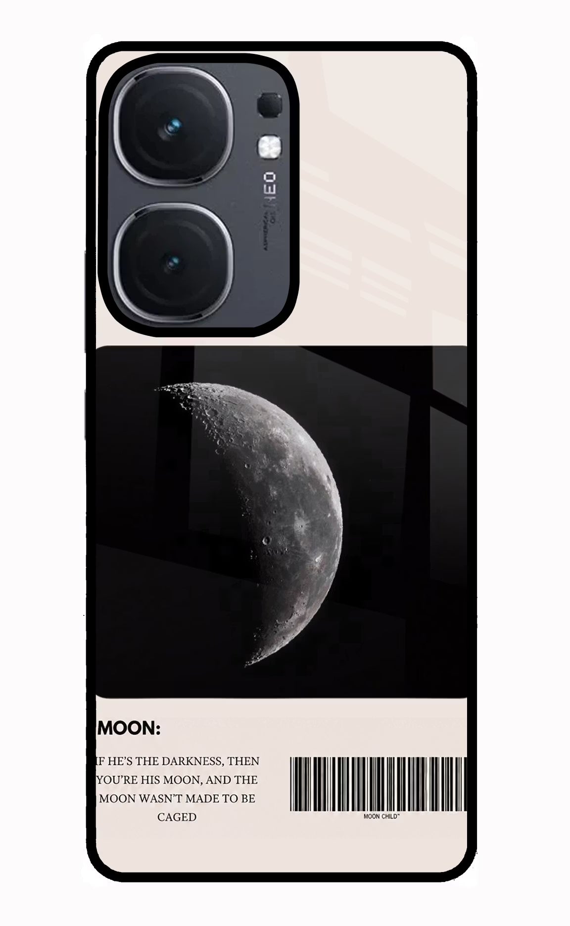 Moon Phase iQOO Neo 9 Back Cover Glass Case - Hello Swanky
