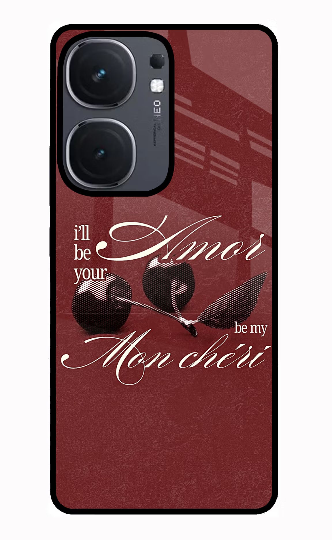 Velvet Cherry iQOO Neo 9 Back Cover Glass Case - Hello Swanky