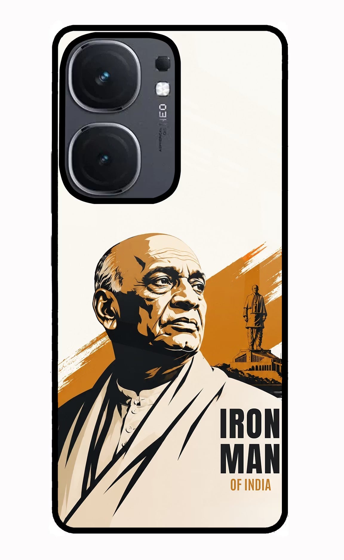 Sardar Patel Iron Will iQOO Neo 9 Back Cover Glass Case - Hello Swanky
