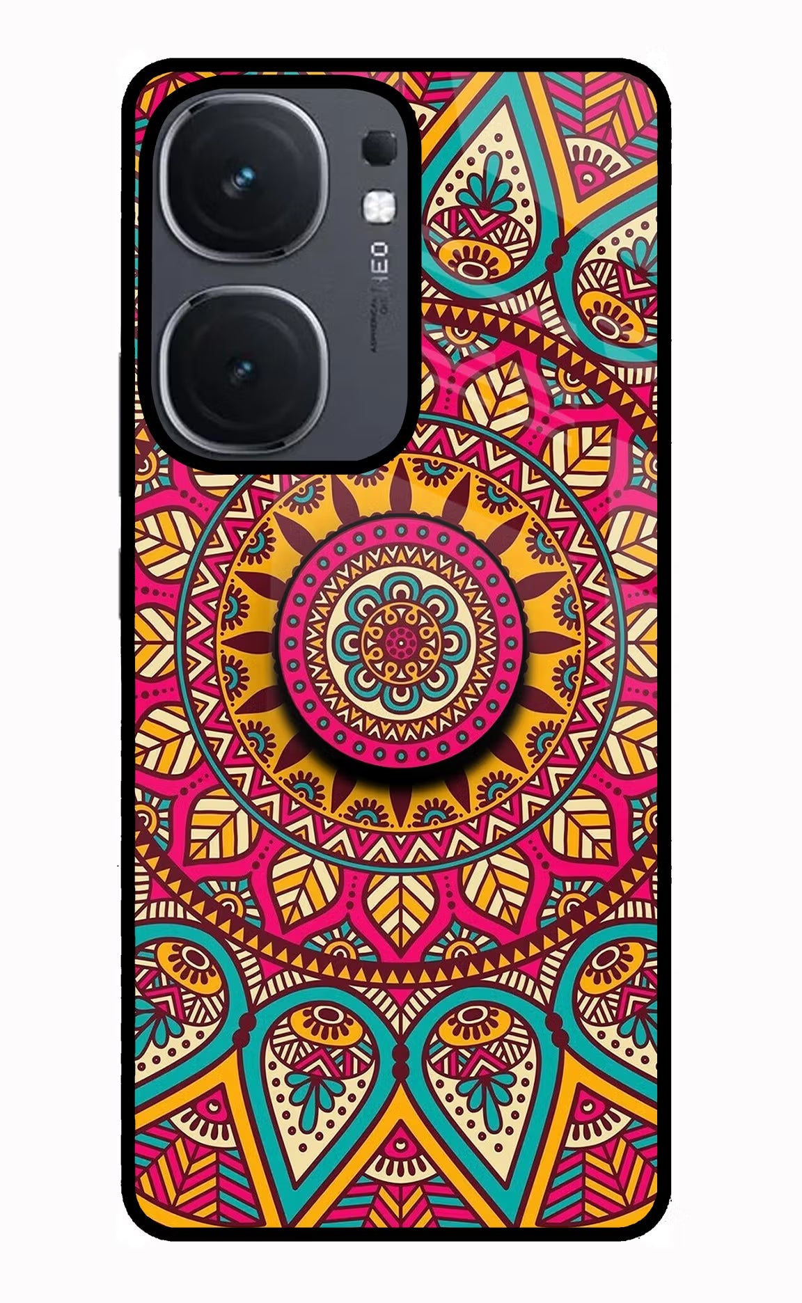 Mandala iQOO Neo 9 Back Cover Glass Case - Hello Swanky
