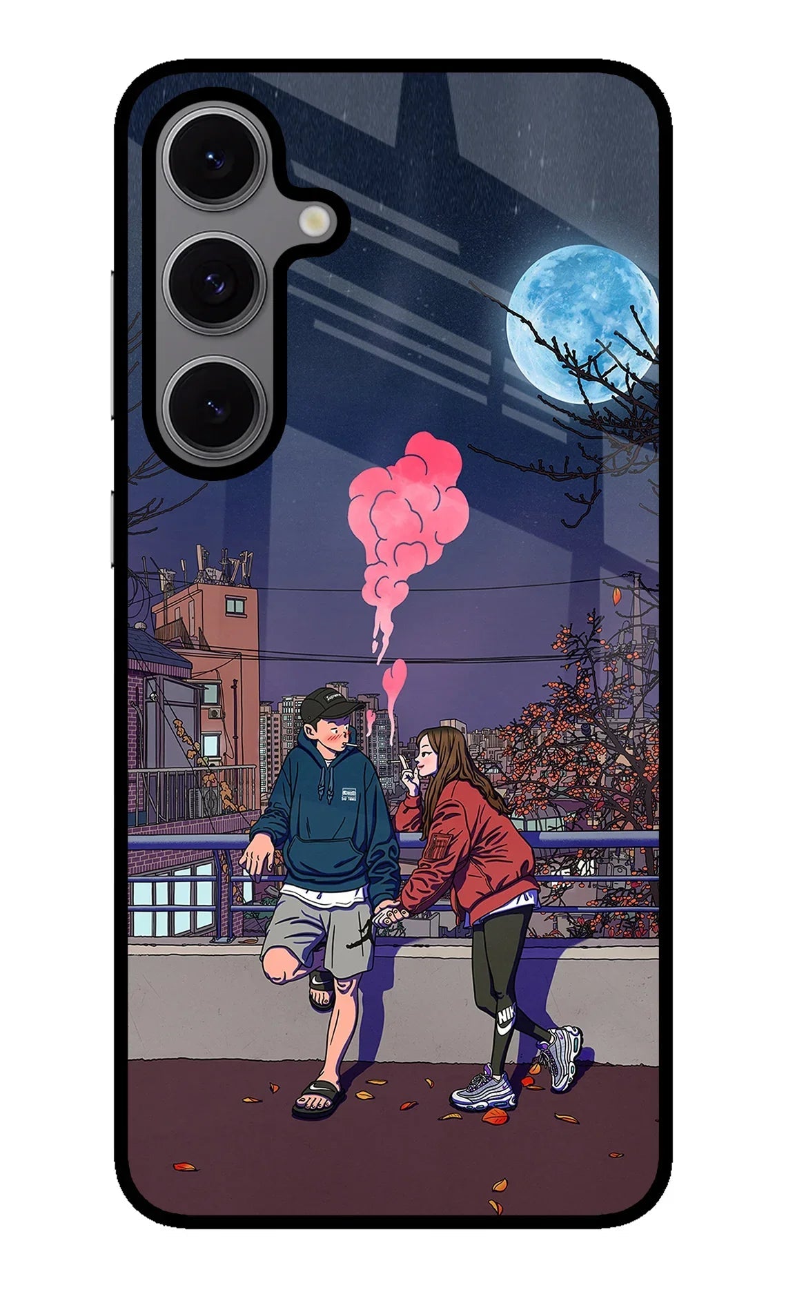 Chilling Couple Samsung S24 FE 5G Glass Case