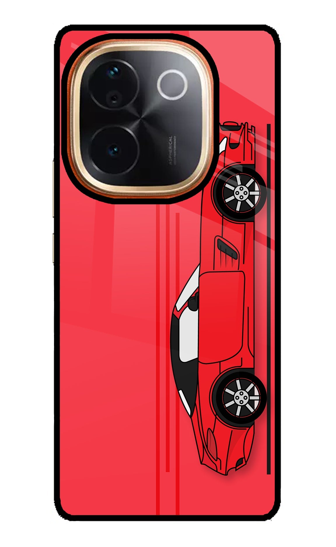 Red Velocity Vivo T3 Pro 5G Back Cover