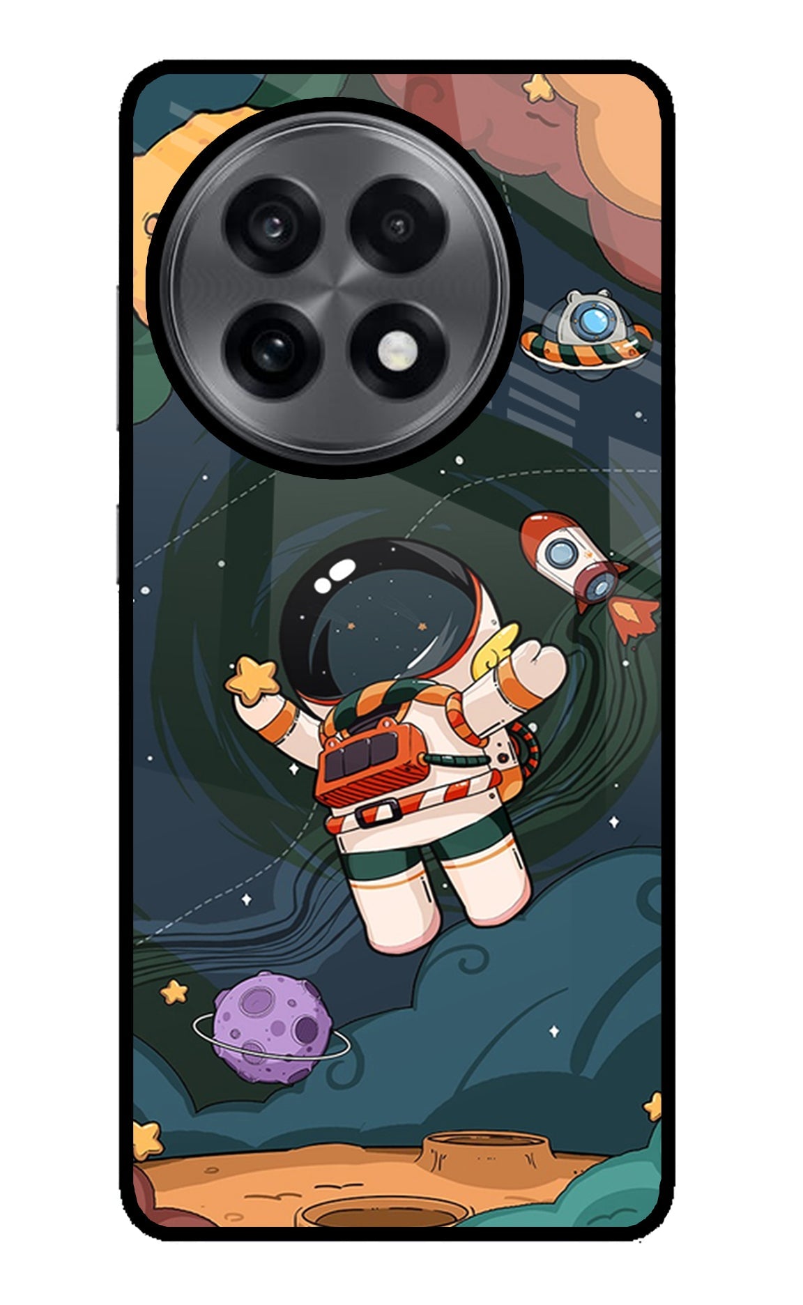 Cartoon Astronaut OnePlus 13R Back Cover