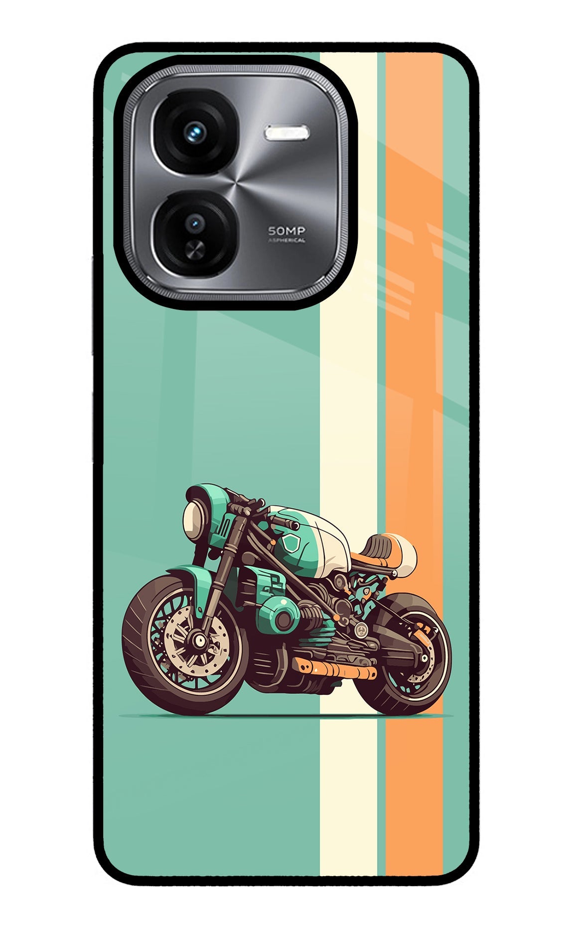 Striped Moto Drift iQOO Z9X Back Cover
