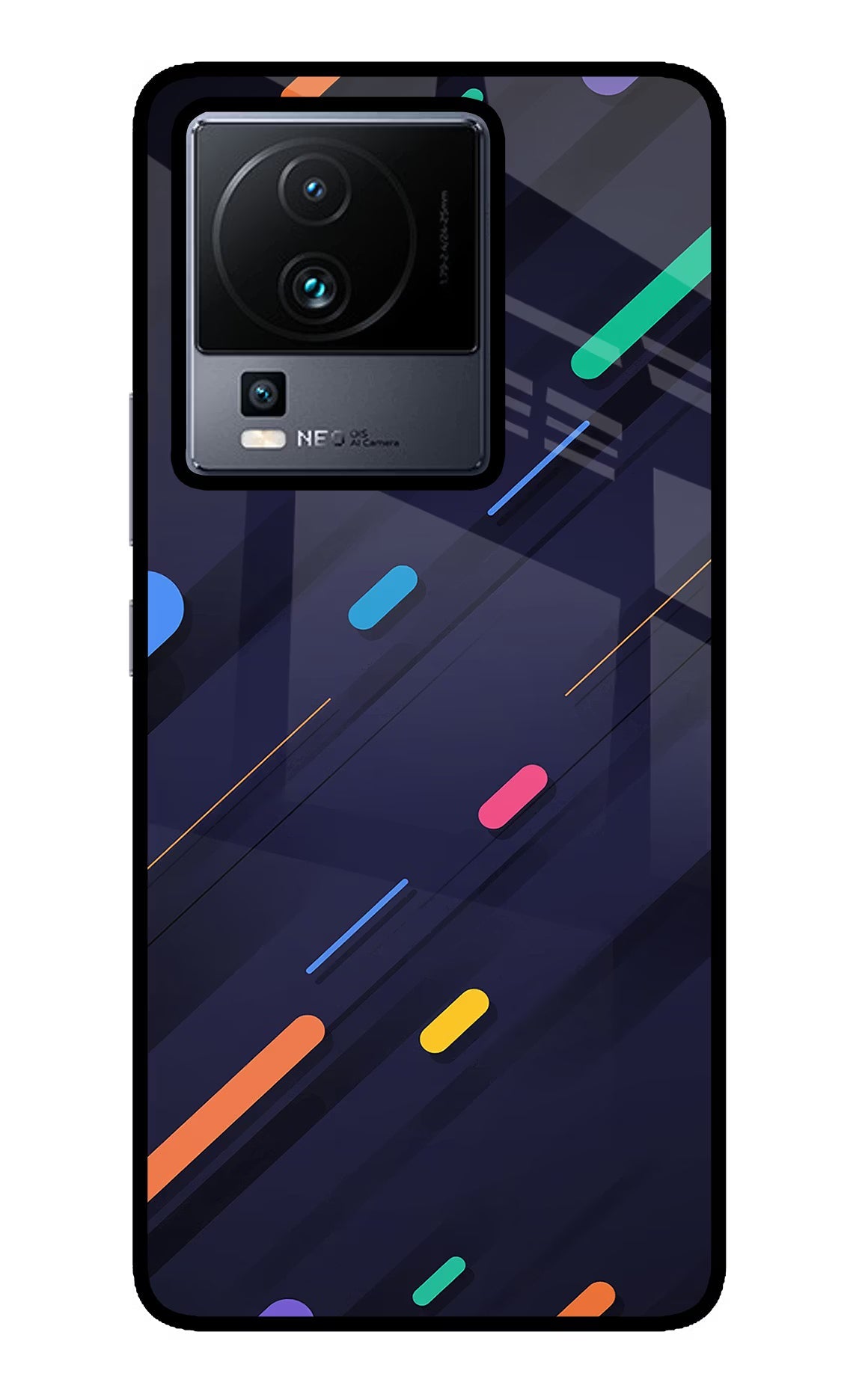 Abstract Design iQOO Neo 7 Pro Back Cover Glass Case - Hello Swanky