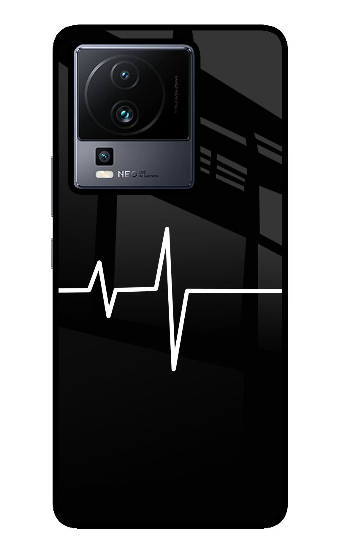 Heart Beats iQOO Neo 7 Pro Back Cover Glass Case - Hello Swanky