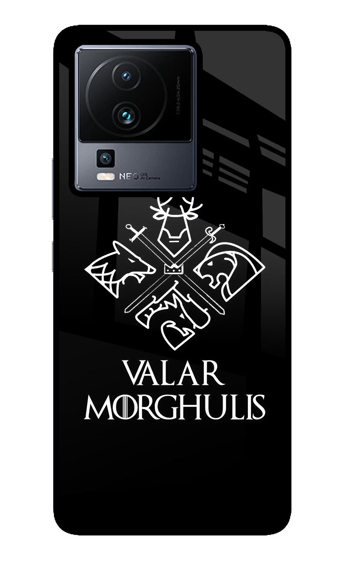 Valar Morghulis | Game Of Thrones iQOO Neo 7 Pro Back Cover Glass Case - Hello Swanky