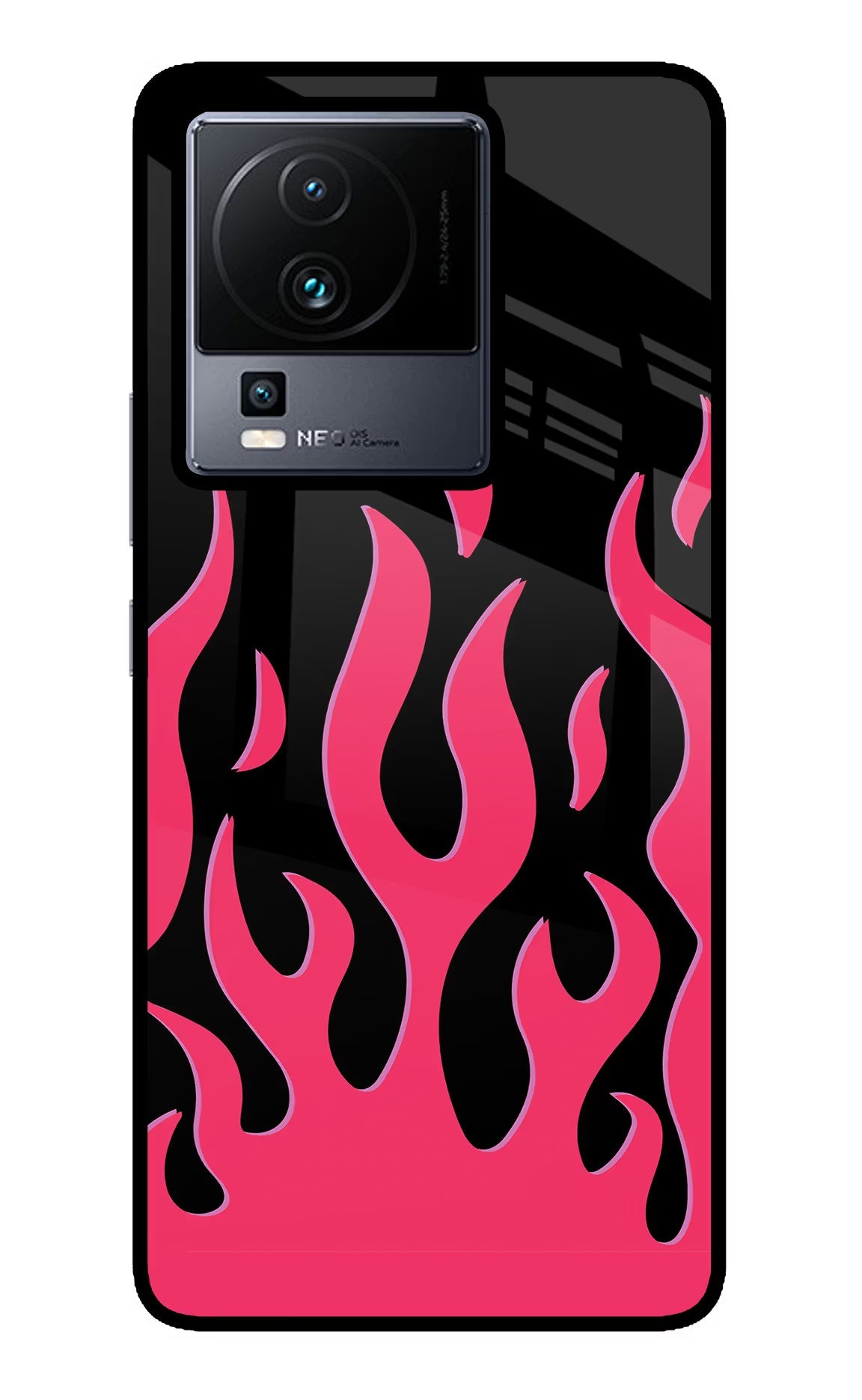 Fire Flames iQOO Neo 7 Pro Back Cover Glass Case - Hello Swanky