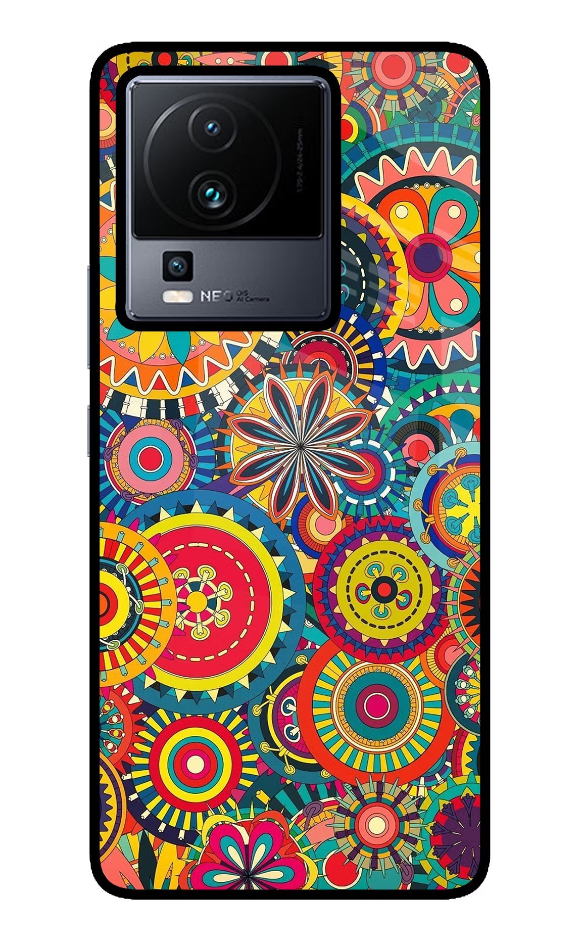 Gol Gol Art iQOO Neo 7 Pro Back Cover Glass Case - Hello Swanky