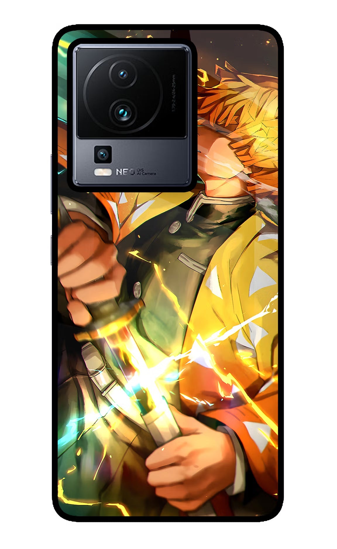 Demon Slayer iQOO Neo 7 Pro Back Cover Glass Case - Hello Swanky