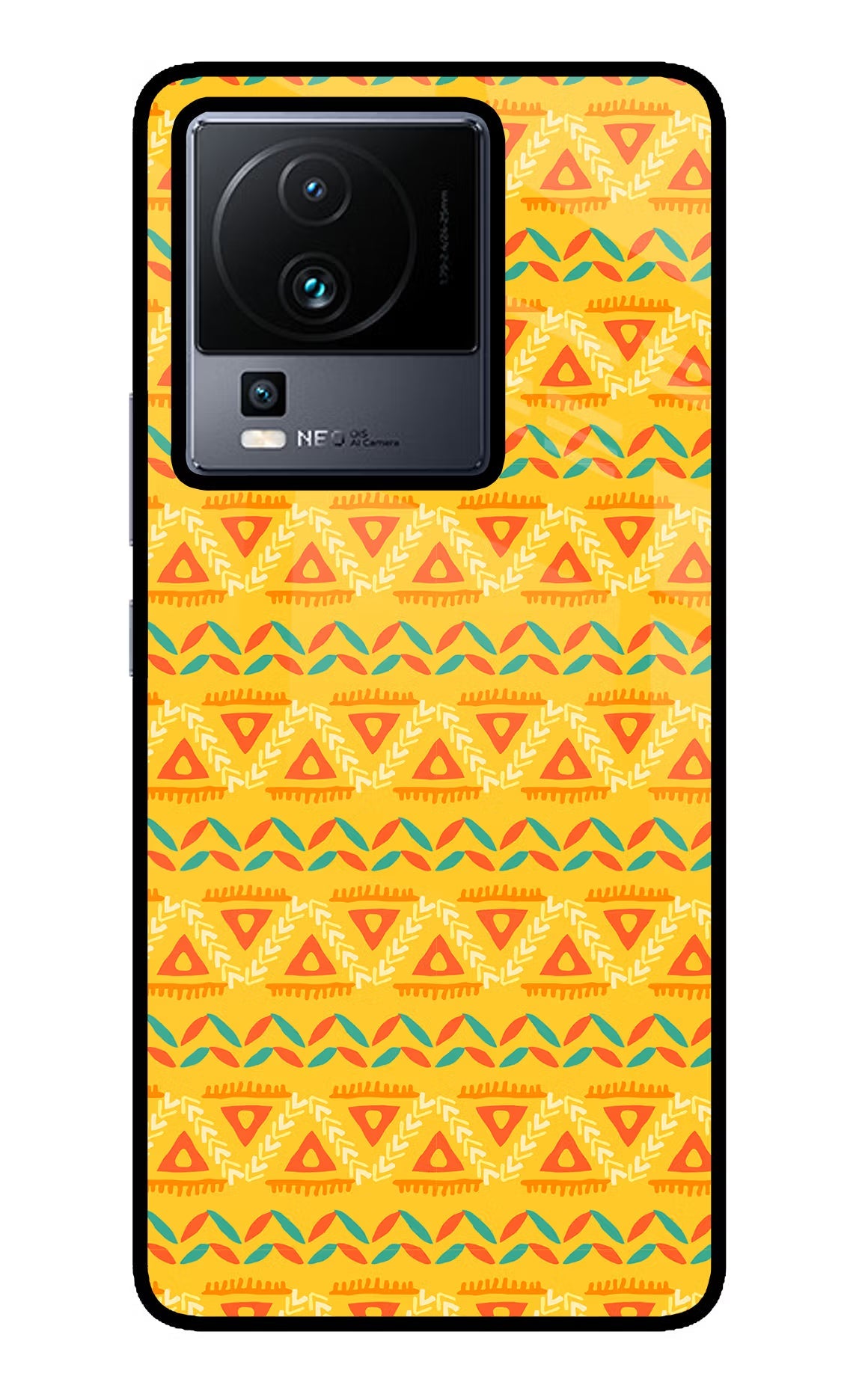 Tribal Pattern iQOO Neo 7 Pro Back Cover Glass Case - Hello Swanky
