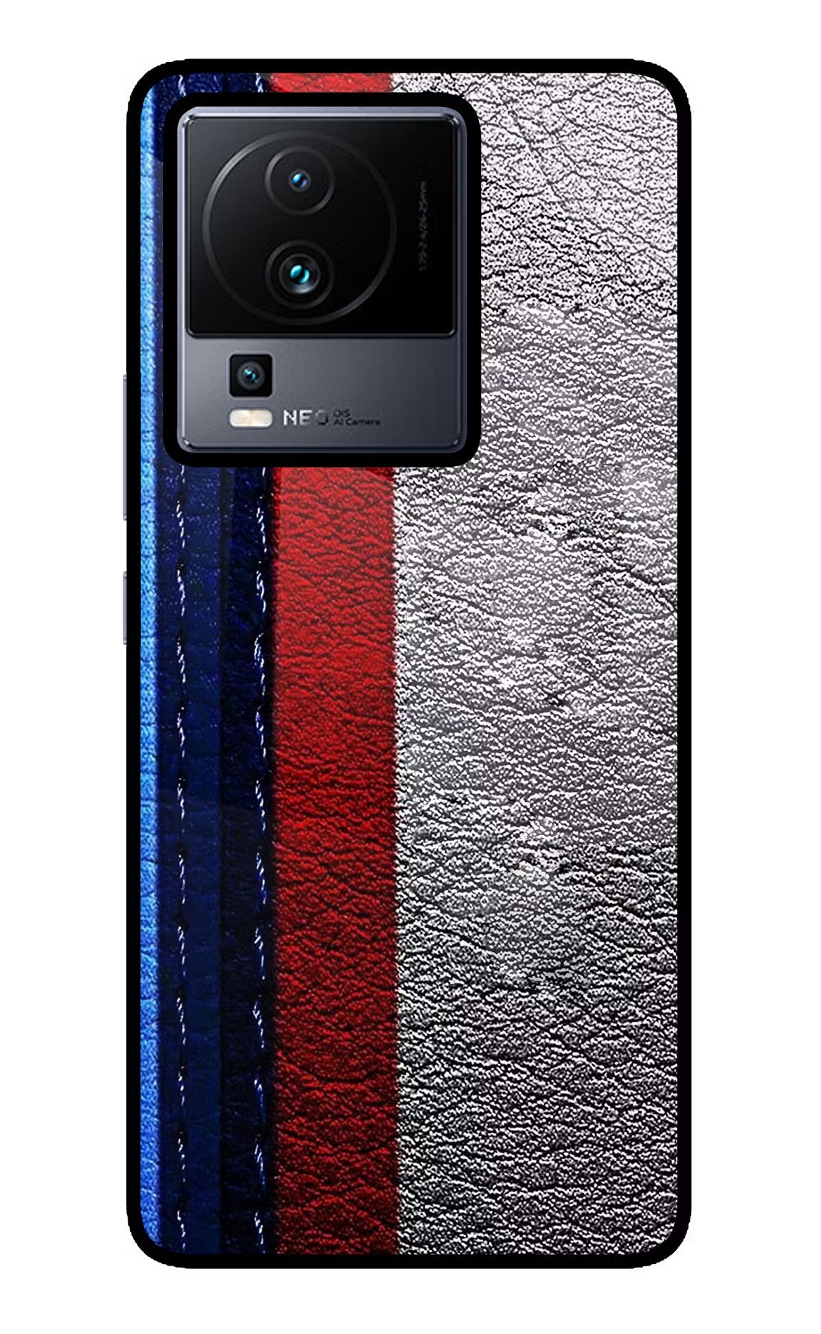 BMW Stripes iQOO Neo 7 Pro Back Cover Glass Case - Hello Swanky