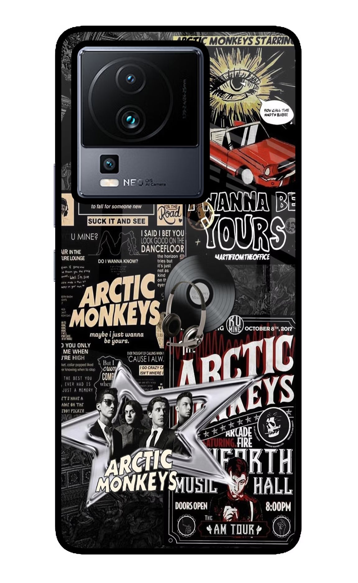 Arctic Monkeys iQOO Neo 7 Pro Back Cover Glass Case - Hello Swanky