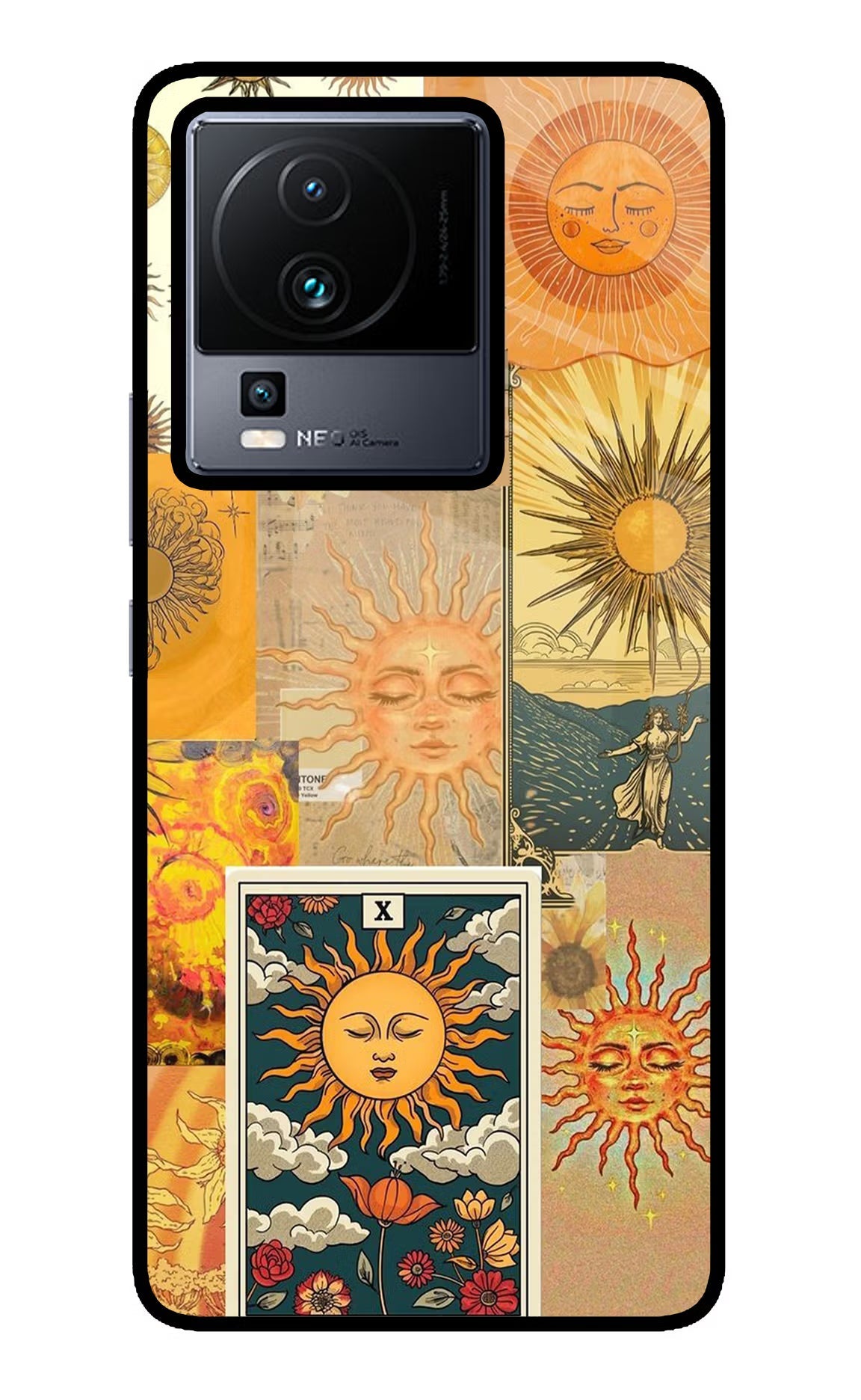 Sun iQOO Neo 7 Pro Back Cover Glass Case - Hello Swanky