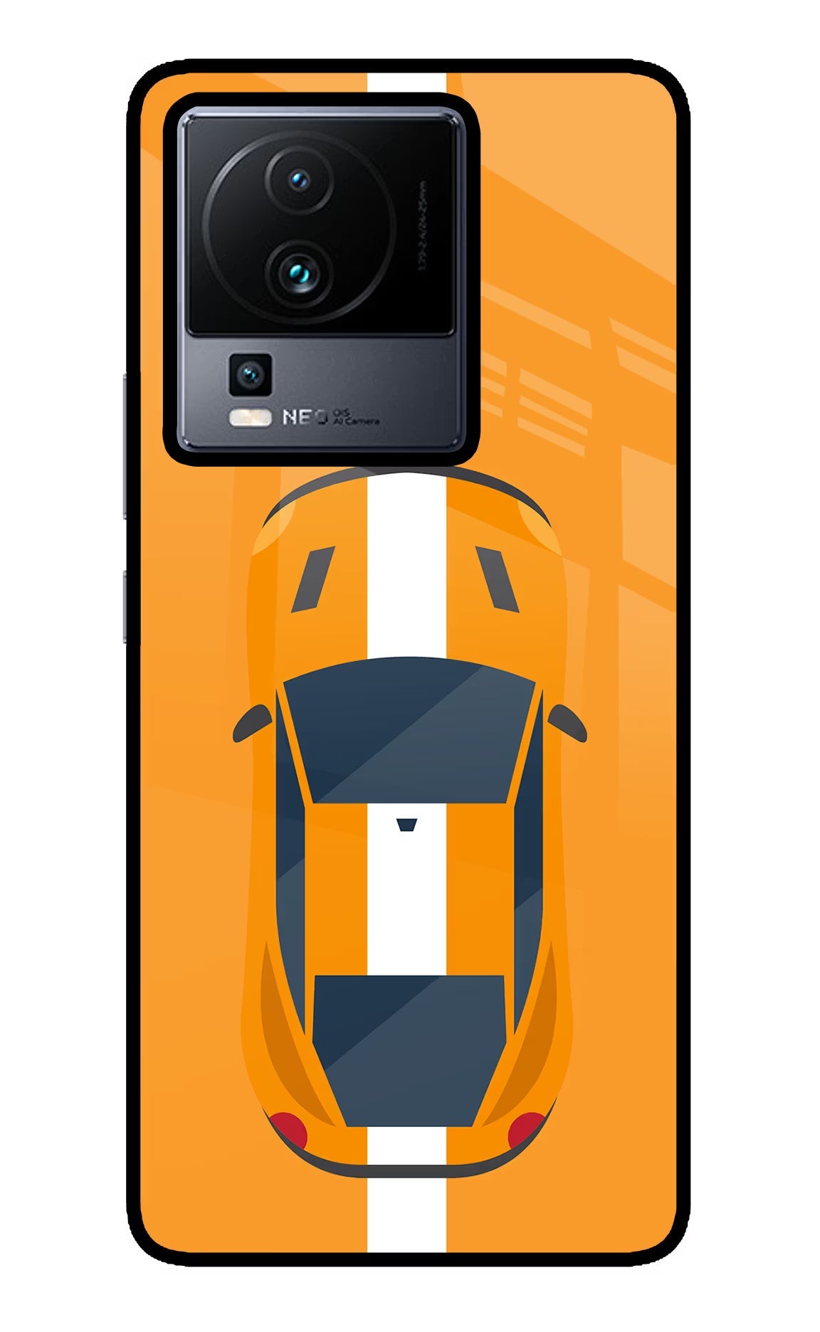 Highway Pursuit iQOO Neo 7 Pro Back Cover Glass Case - Hello Swanky