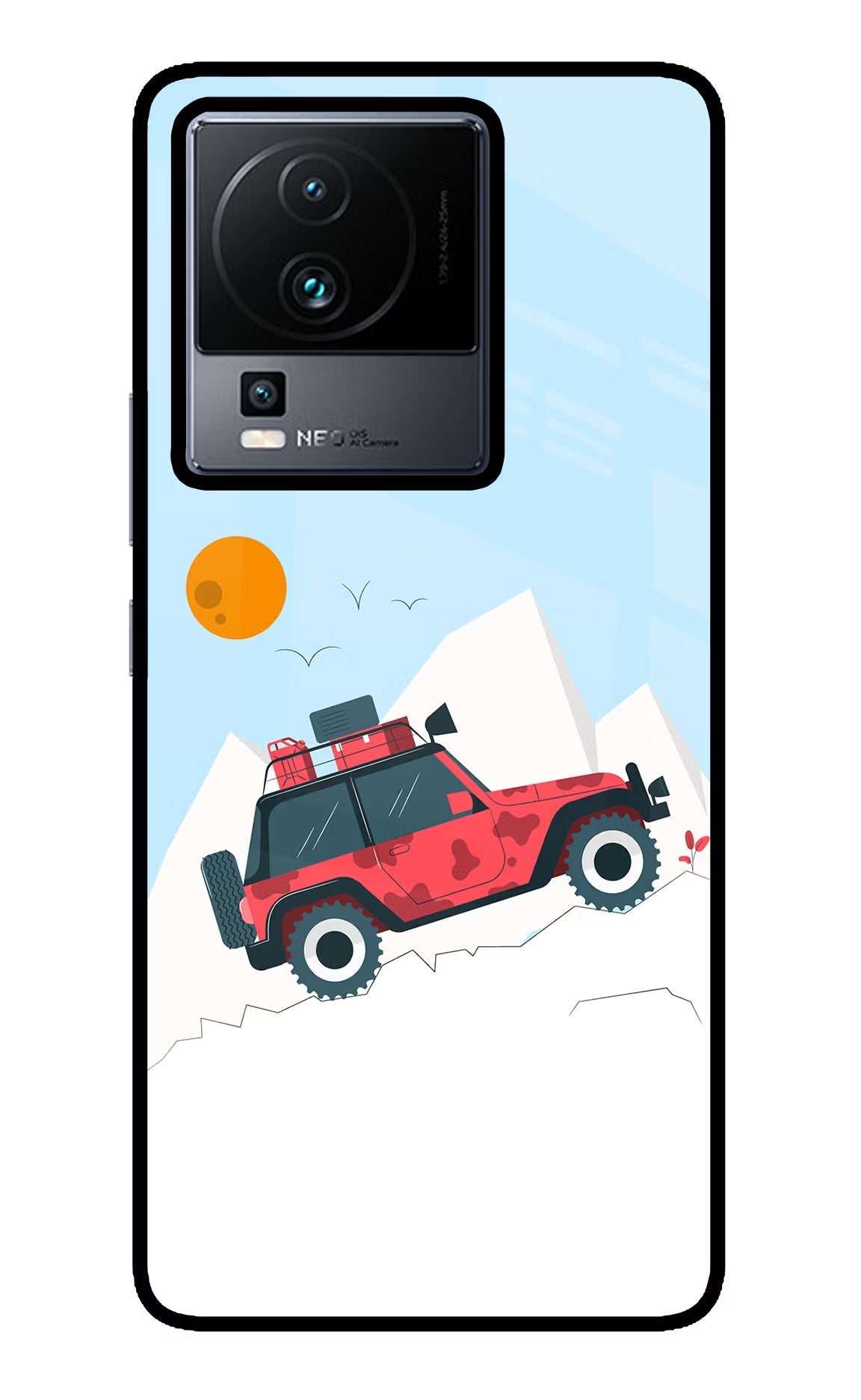Mountain Trail Beast iQOO Neo 7 Pro Back Cover Glass Case - Hello Swanky