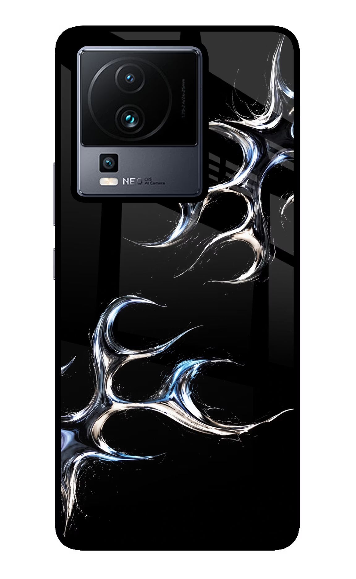 Chrome Tribal iQOO Neo 7 Pro Back Cover Glass Case - Hello Swanky
