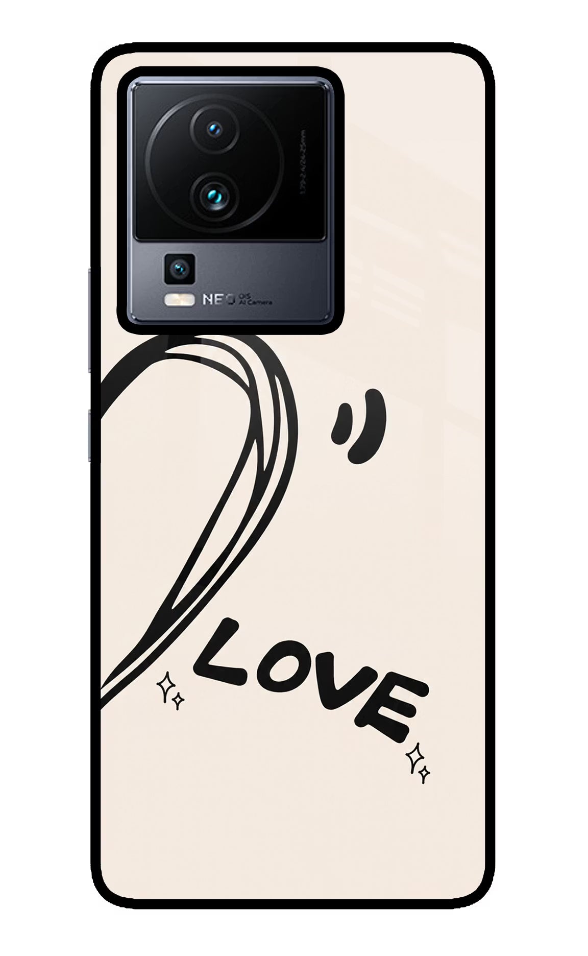 Soul Line iQOO Neo 7 Pro Back Cover Glass Case - Hello Swanky