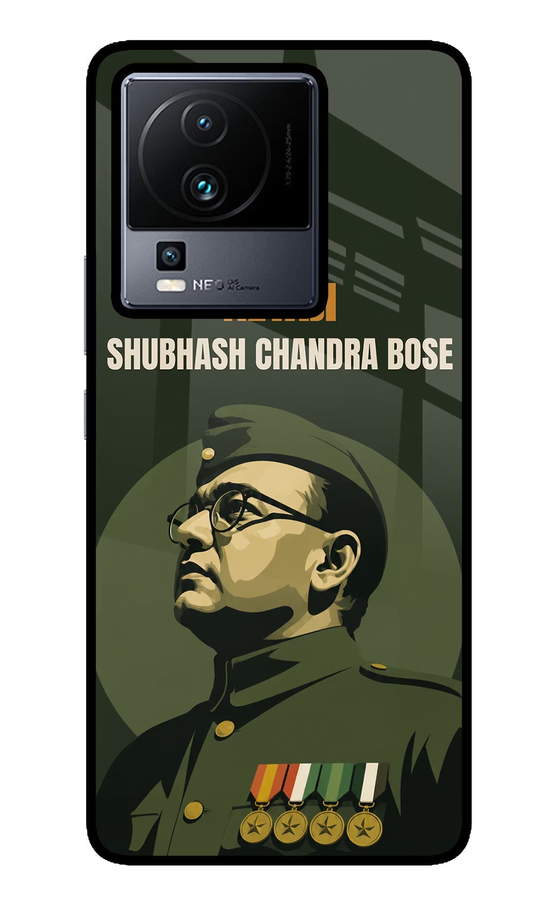Netaji Legacy iQOO Neo 7 Pro Back Cover Glass Case - Hello Swanky