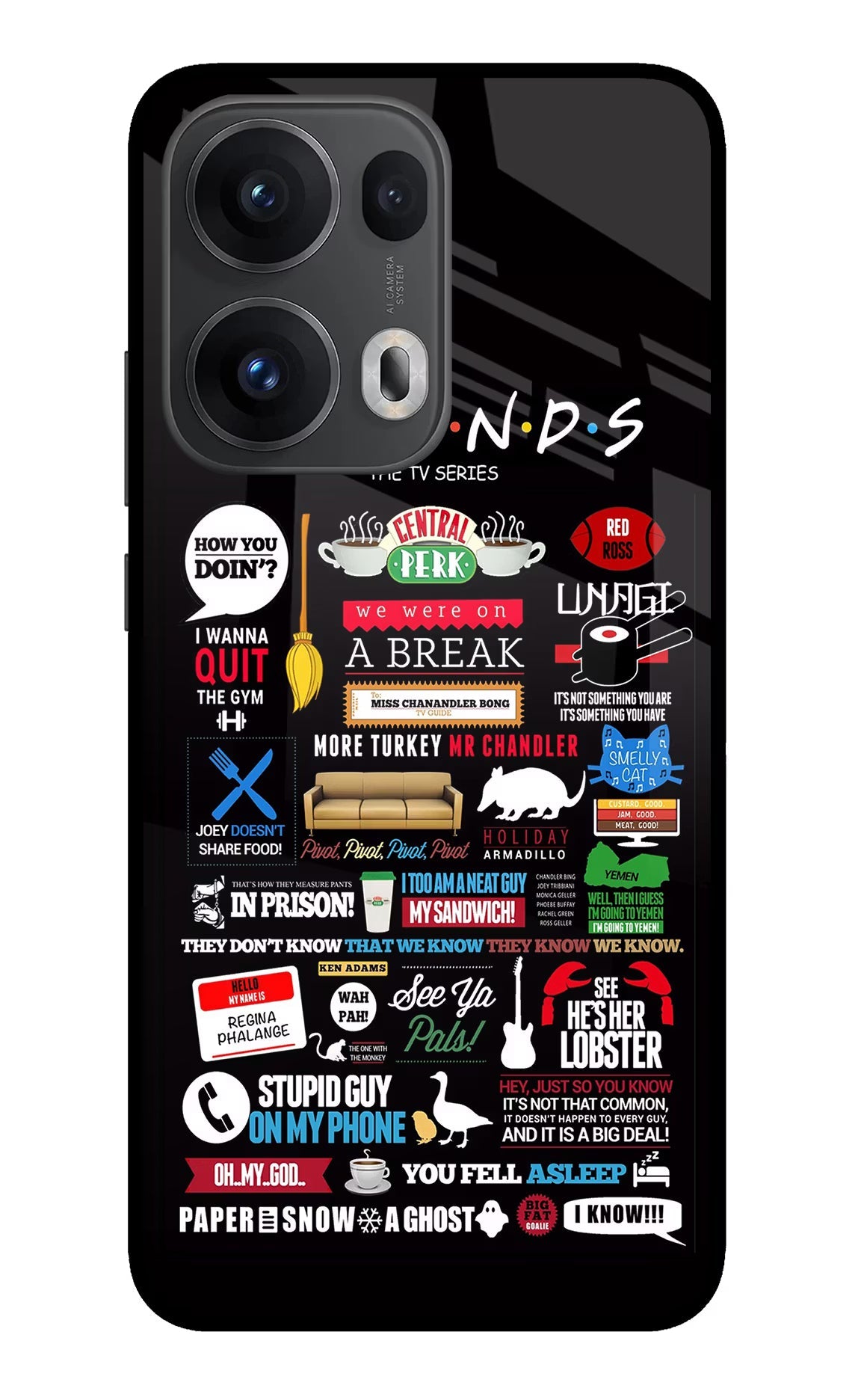 FRIENDS Oppo Reno13 Pro 5G Glass Case