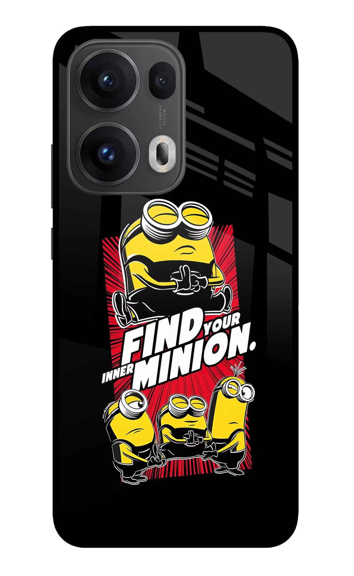 Find your inner Minion Oppo Reno13 Pro 5G Glass Case