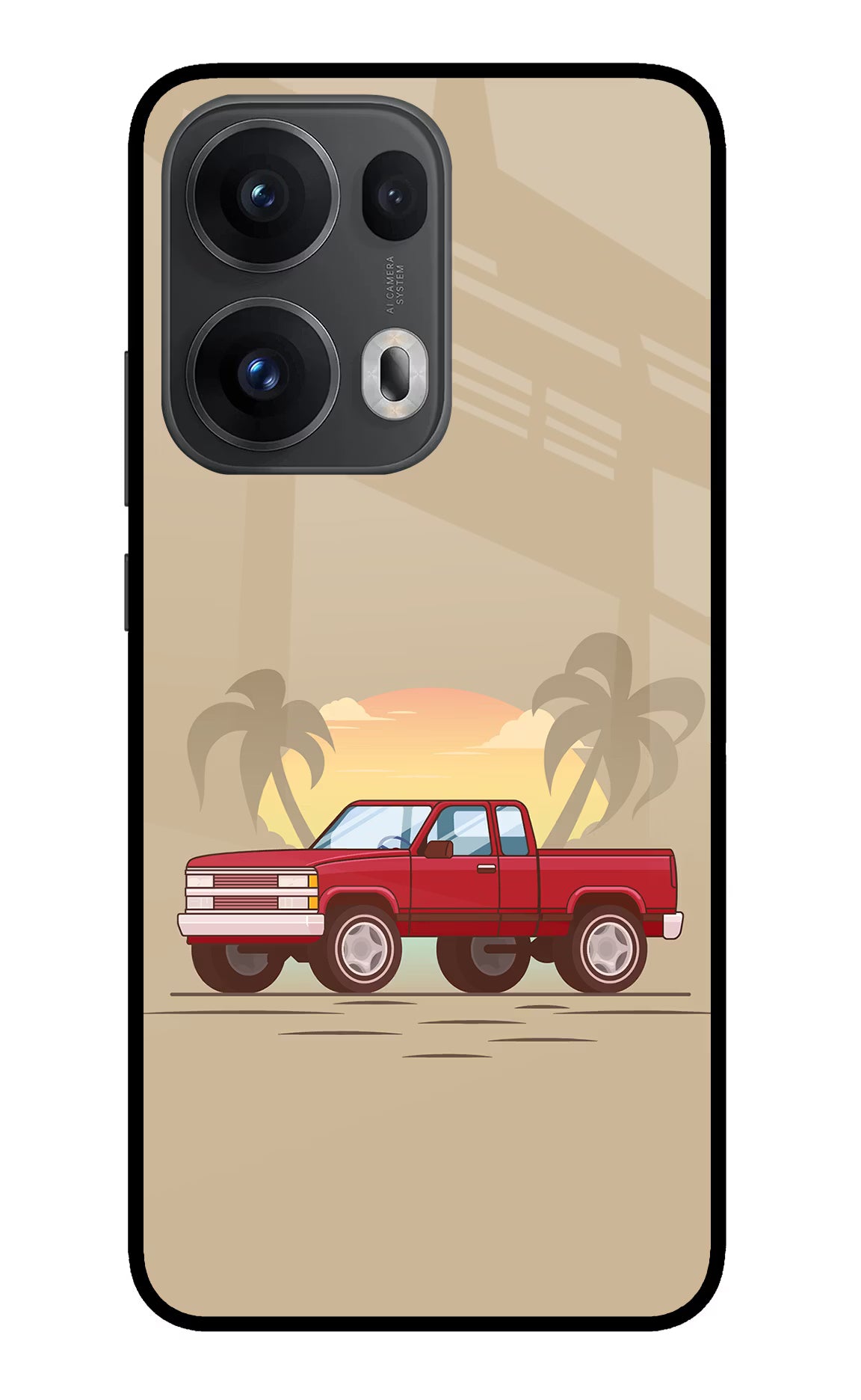 Desert Classic Drive Oppo Reno13 Pro 5G Glass Case