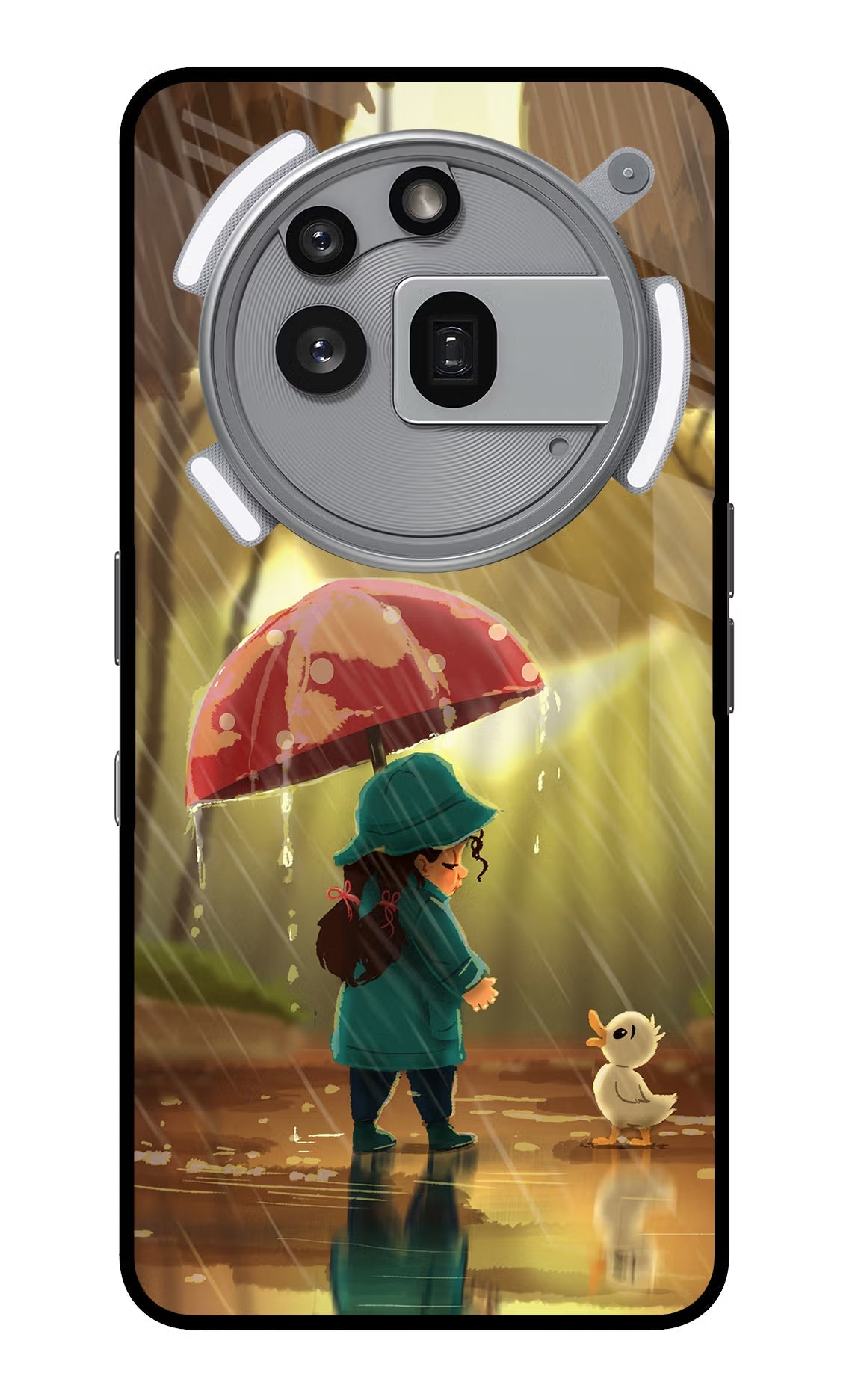 Rainy Day Nothing Phone 3a Pro Glass Case