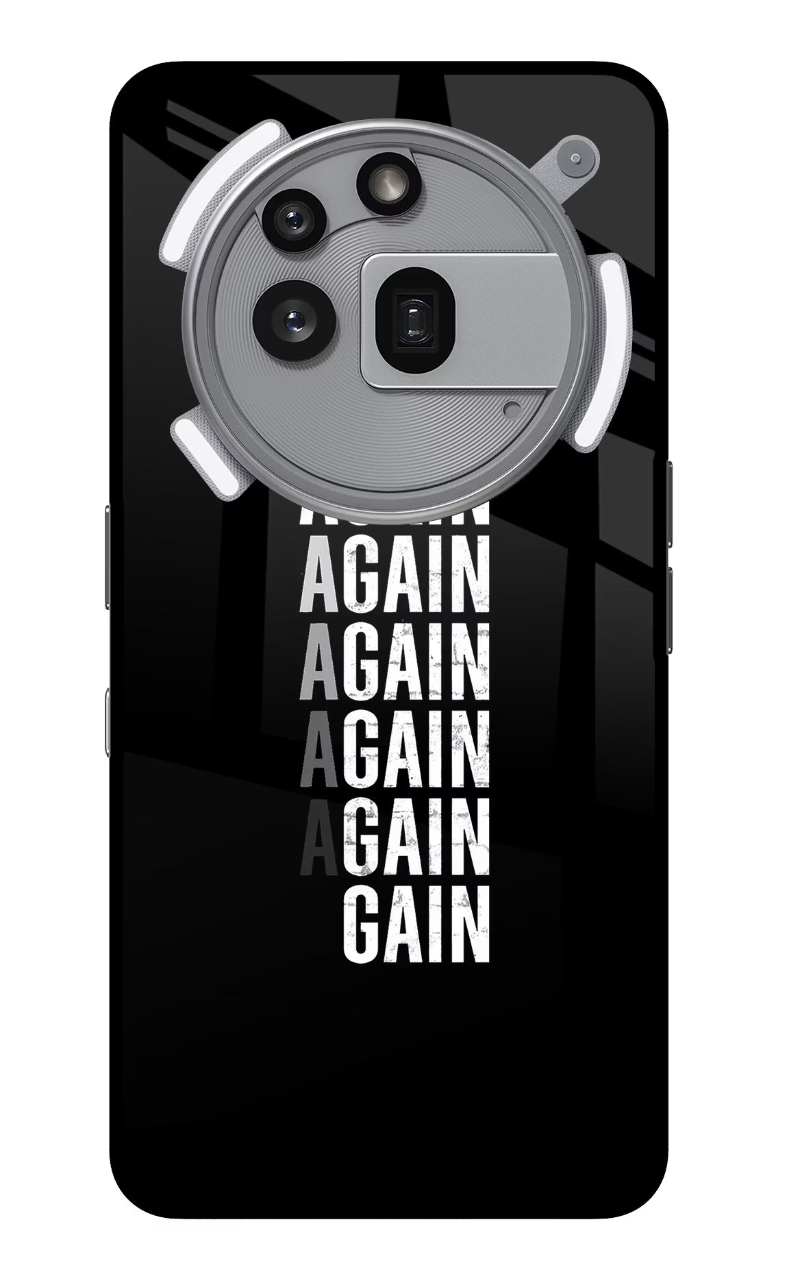 Again Again Gain Nothing Phone 3a Pro Glass Case