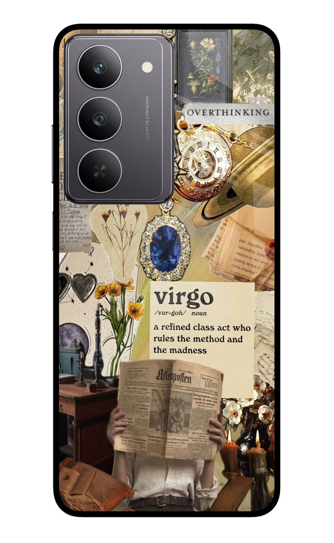 Virgo Zodiac Realme 14x 5G Glass Case