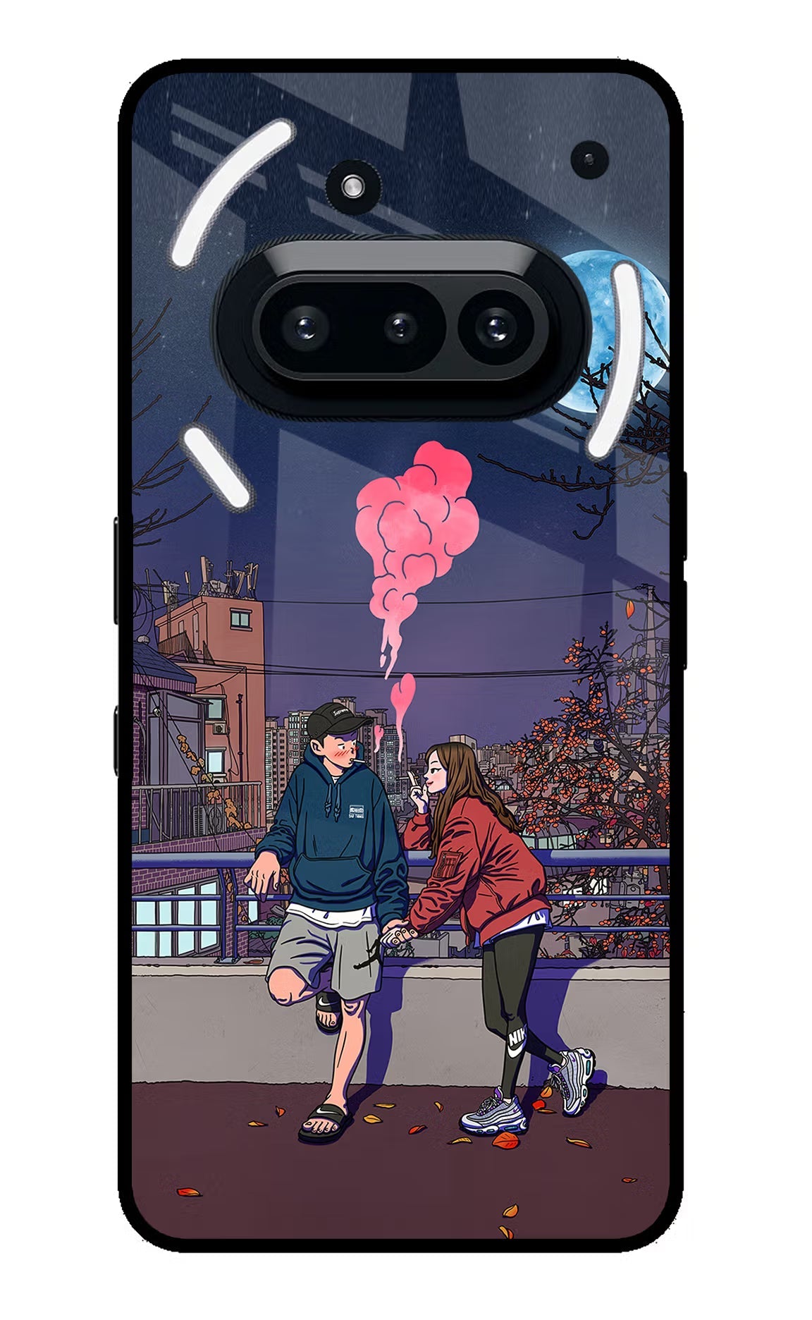 Chilling Couple Nothing Phone 3A Glass Case