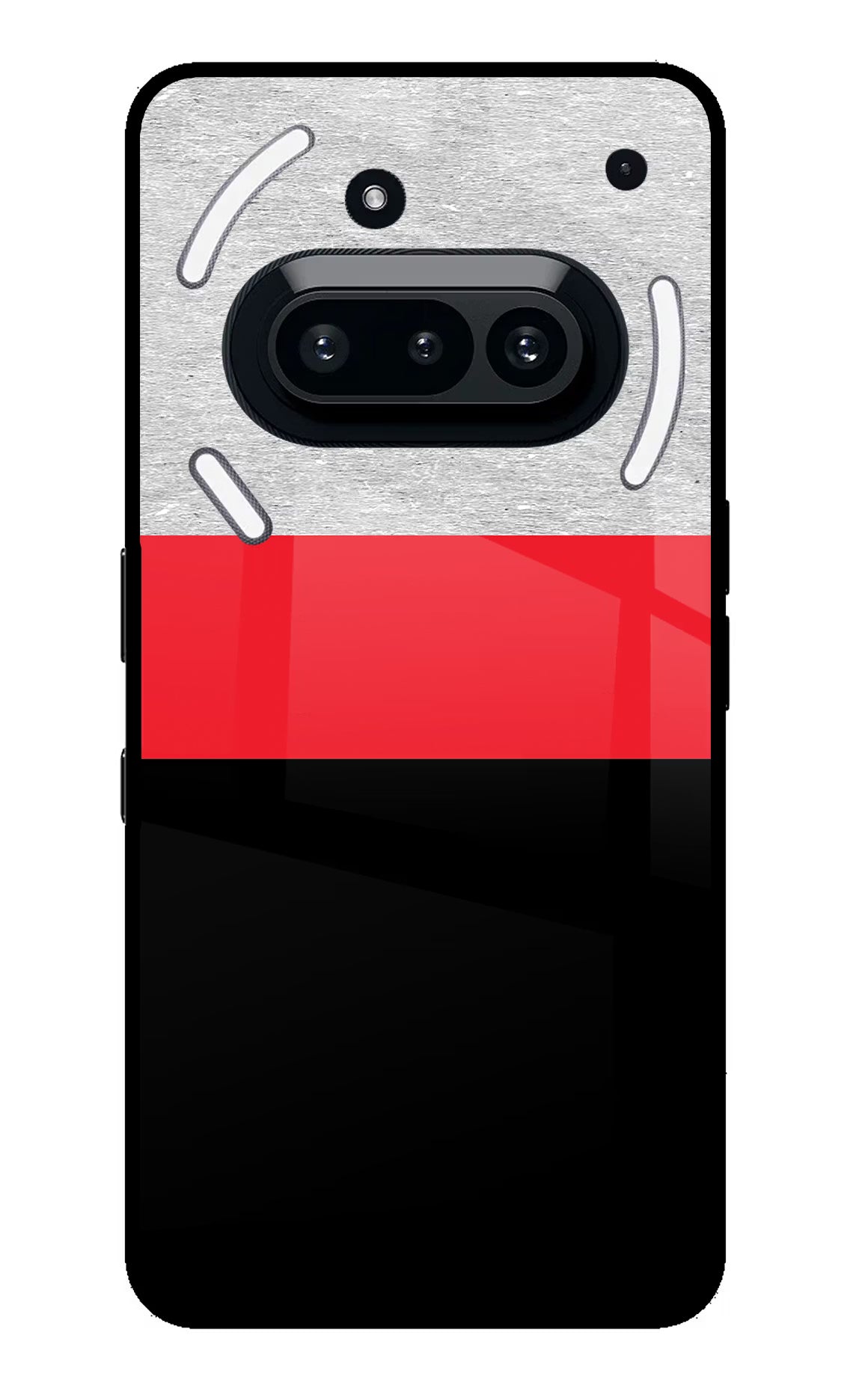 Tri Color Pattern Nothing Phone 3A Glass Case