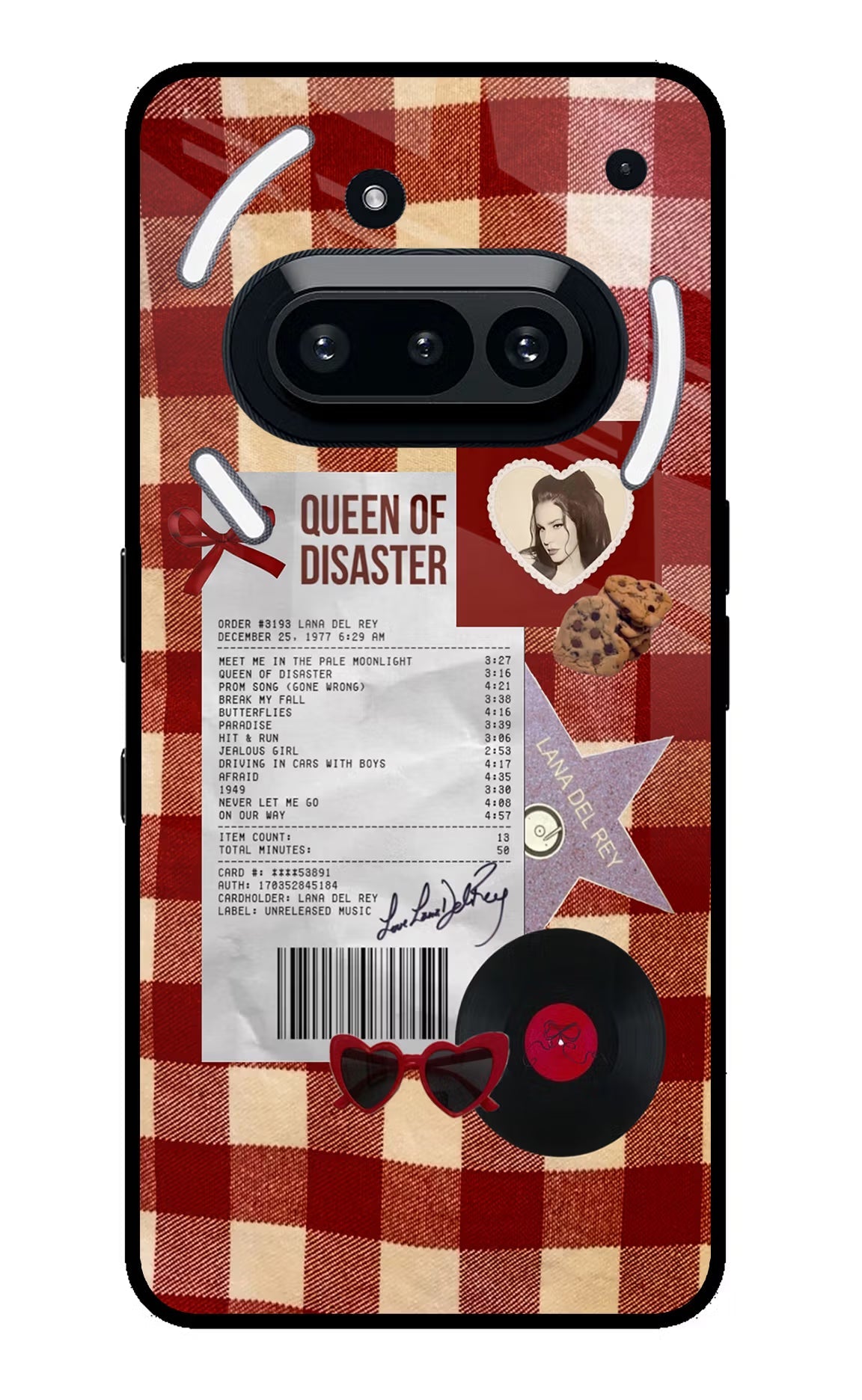 Queen of Disaster Nothing Phone 3A Glass Case