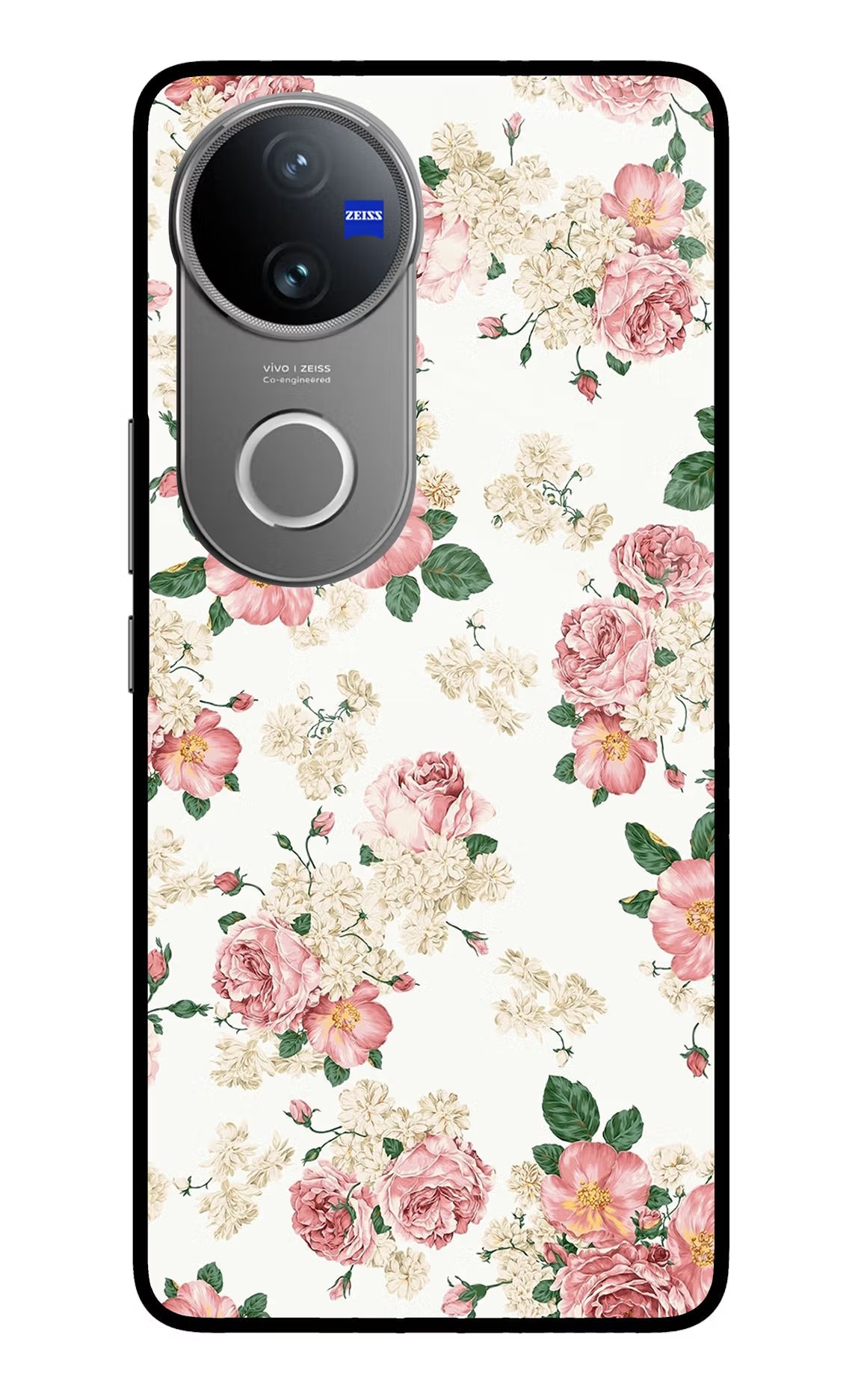 Flowers Vivo V50 5G Glass Case