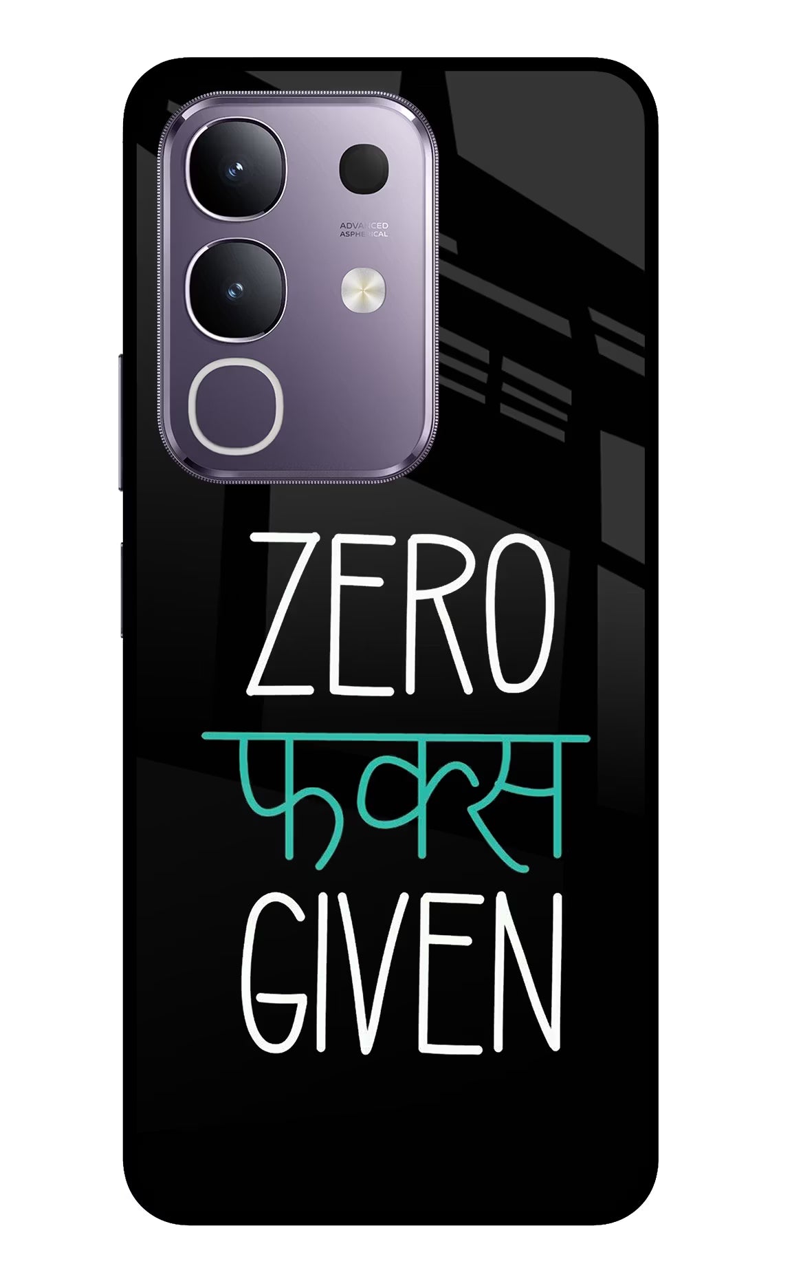 Zero Fucks Given Vivo T4x 5G Glass Case